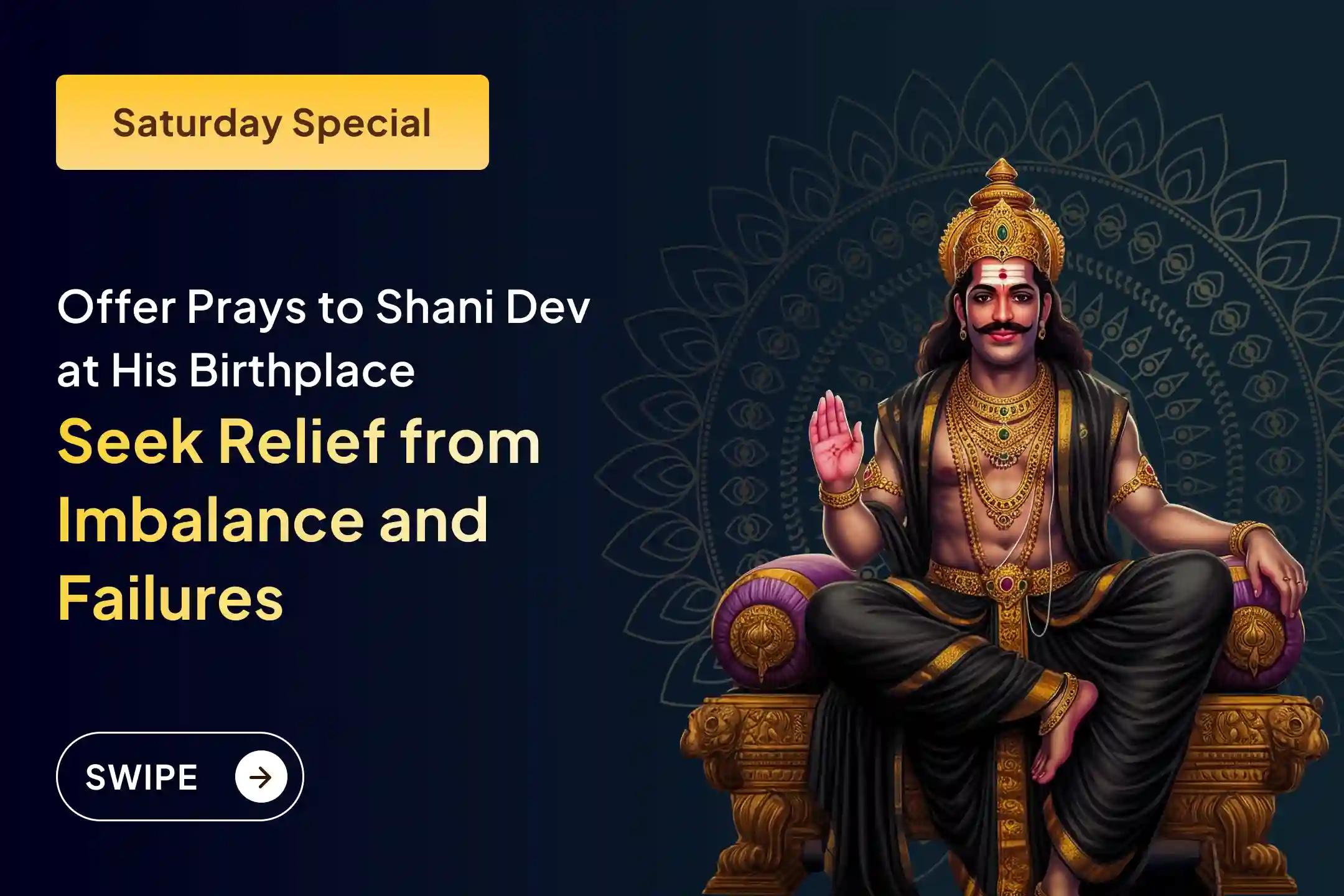 🕉️ Do you feel stuck in life despite your best efforts? This Saturday  is a powerful opportunity to seek the grace of Bhagwan Shri Shani Dev to clear these clouds and achieve growth in personal life. 