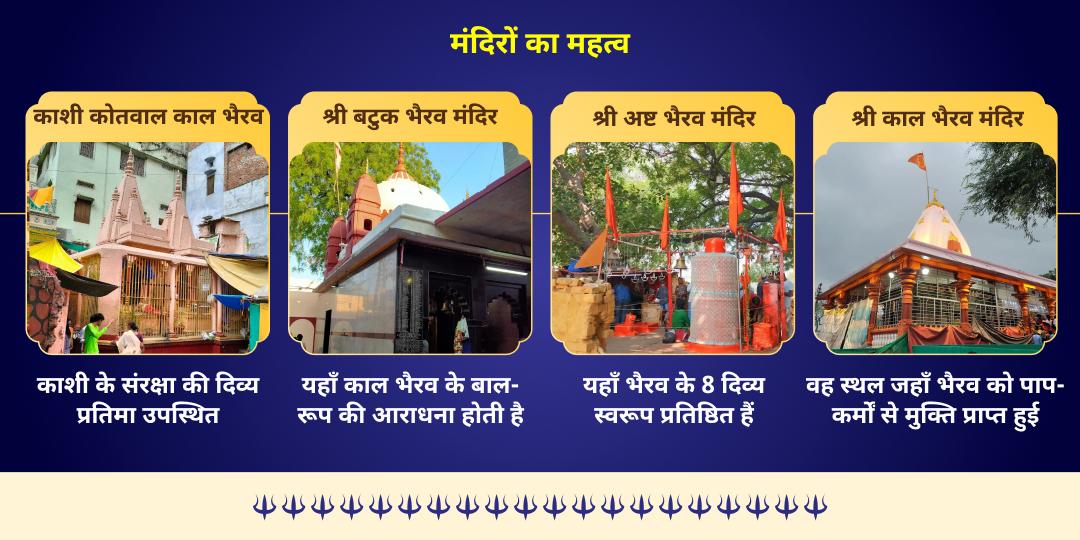 हिंदू वर्ष अंतिम कालाष्टमी सर्व-रक्षा 4 भैरव स्वरूप 4 मंदिर तेल महाभिषेक   