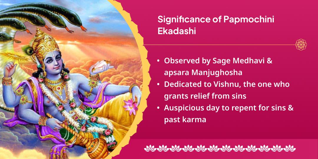 Papmochini Ekadashi Shri Hari Vishnu Sampoorna Aradhana Chadhava, Hawan, Abhishek, Path & Panda Seva