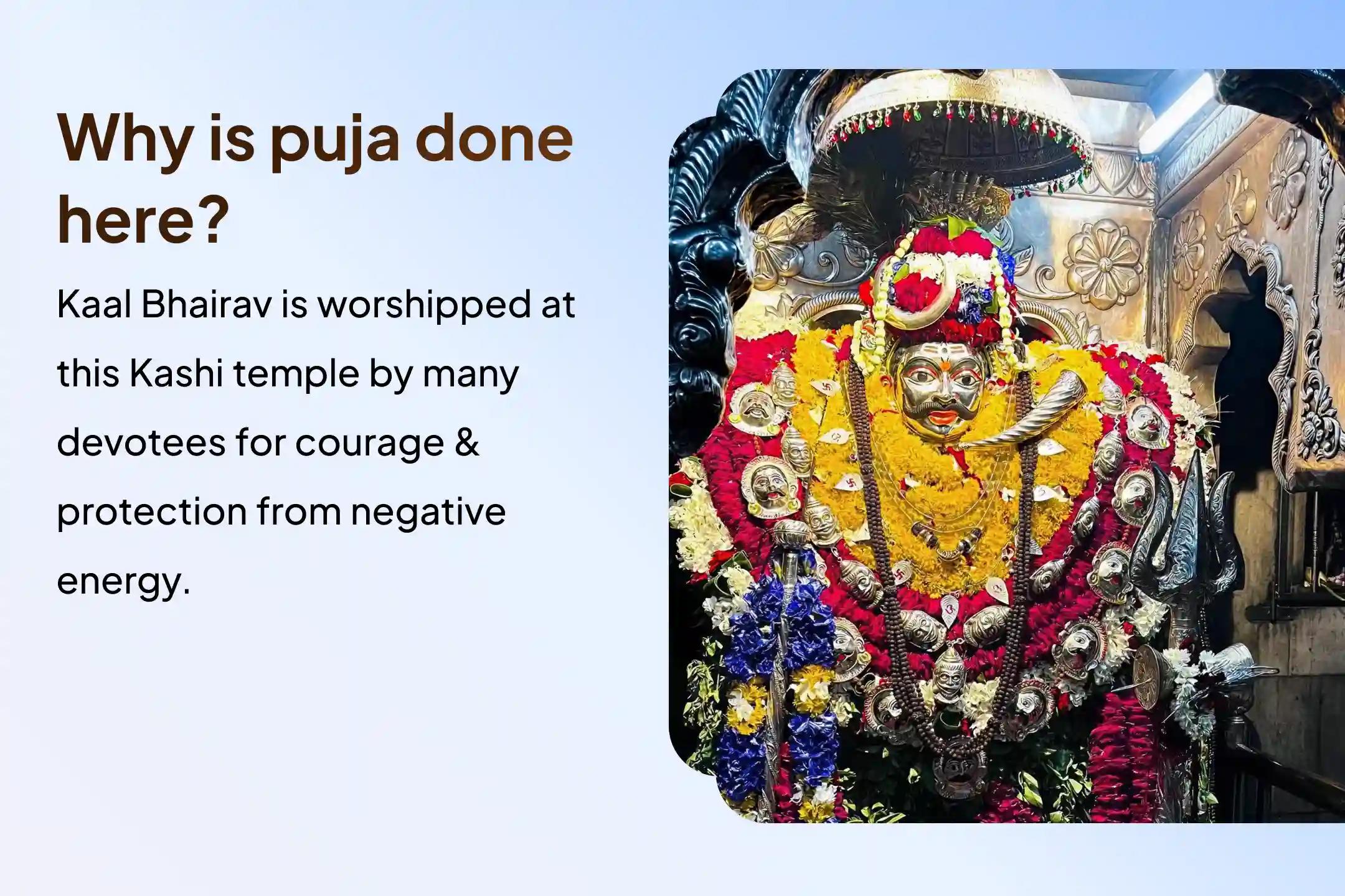 Participate in the Kalashtami Special Kaal Bhairav Puja in Kaal Bhairav Mandir, Kashi, to Pray for Supreme Courage, Fearlessness and Protection from Internal Weakness🔱