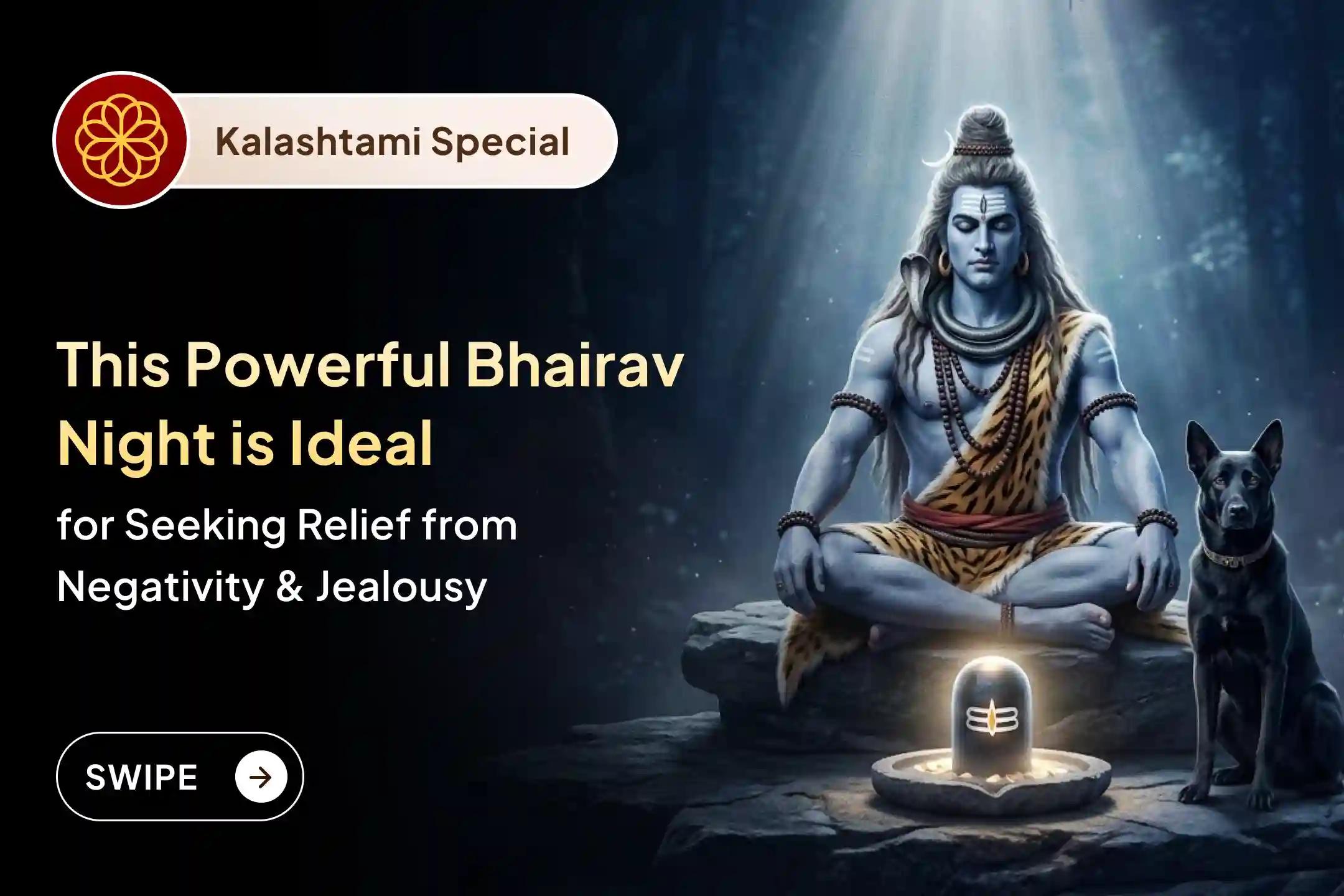  🧿 Do you often fall prey to the evil eye? The last Kalashtami before the Hindu New Year is ideal for invoking Shri Bhairav Dev - known as the ultimate remover of Nazar Dosha - to receive divine protection throughout the year