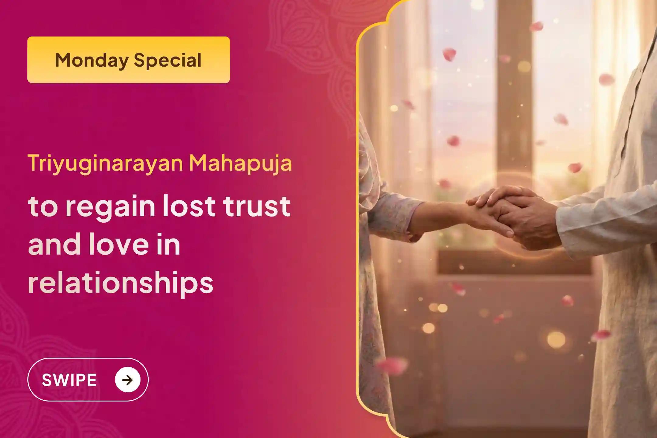 🔱 Receive guidance for love and harmony by participating in the sacred puja at Triyuginarayan Temple… where the marriage of Mahadev and Maa Gauri took place 🔱