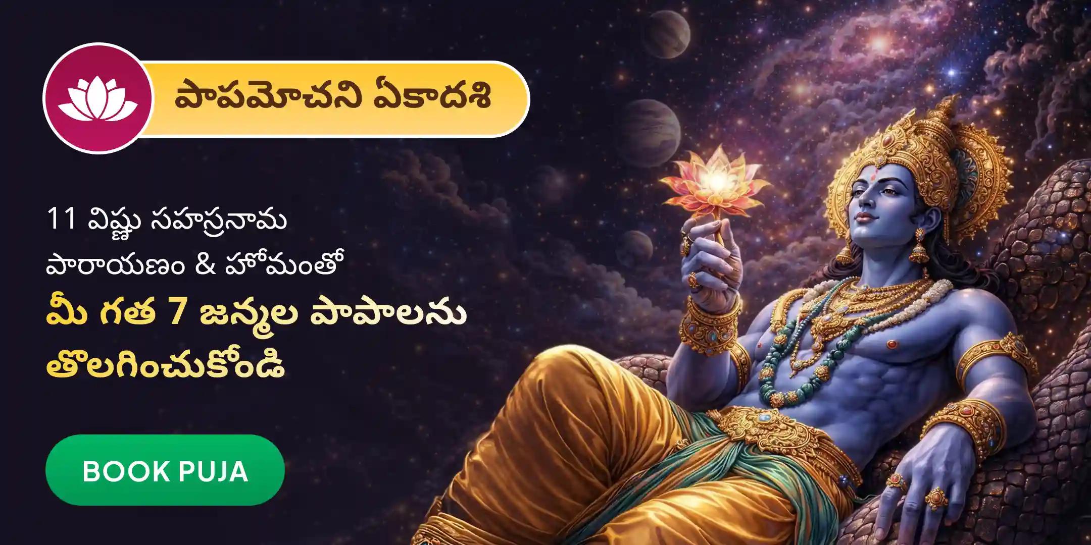 7 జన్మల పాప నాశక ప్రత్యేక 11 విష్ణు సహస్రనామ పారాయణం మరియు హోమం