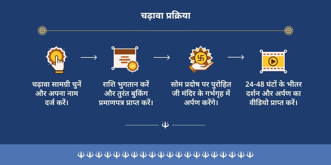 सोम प्रदोष महामृत्युंजय मंत्र एवं आरोग्य मूर्ति ज्योतिर्लिंग चढ़ावा 