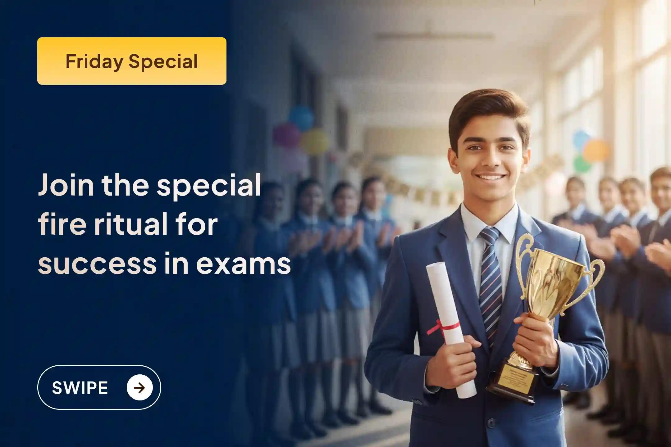 A special opportunity for success in academic and creative fields through a special fire ritual at Mahalakshmi Ambabai Shaktipeeth.