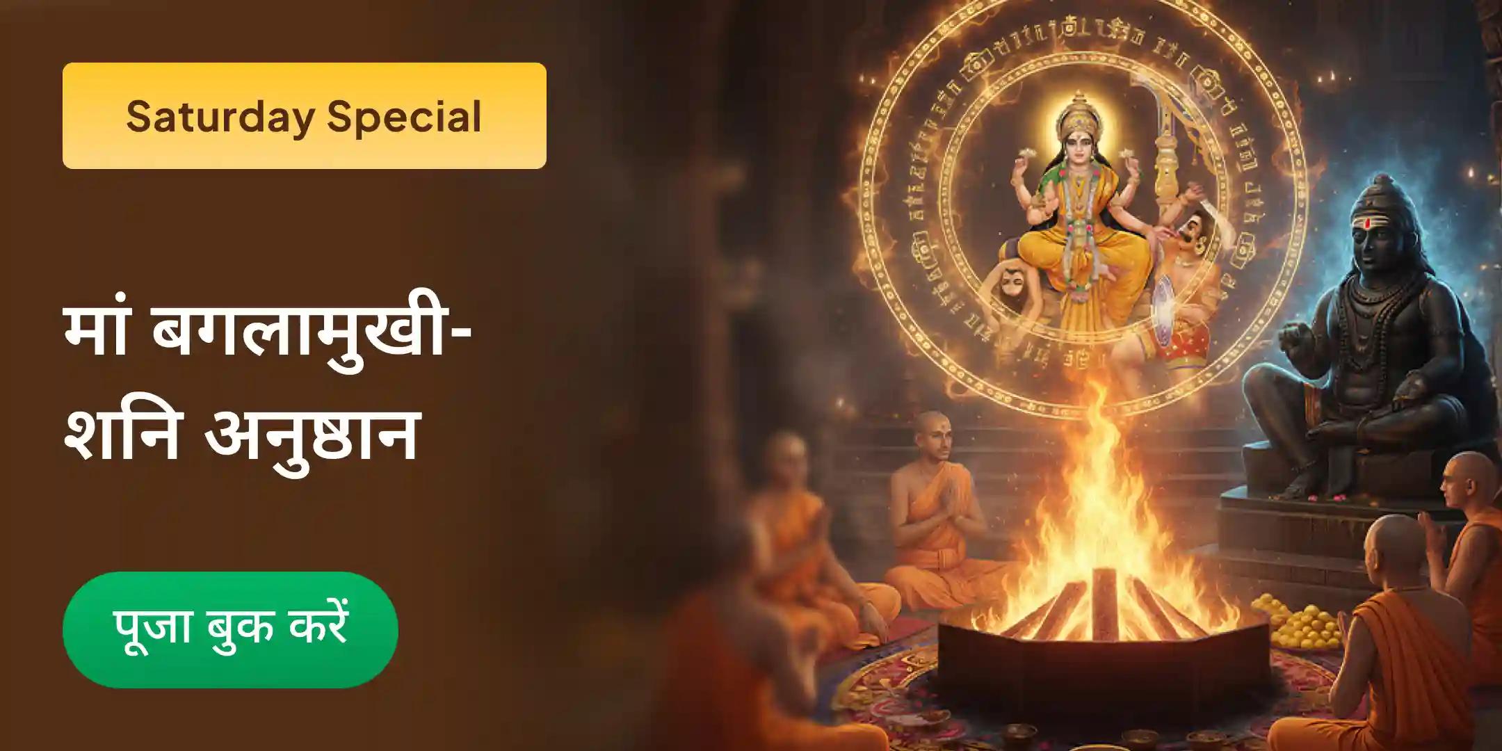 माँ बगलामुखी तंत्र युक्त हवन और शनि तिल-तेल अभिषेक