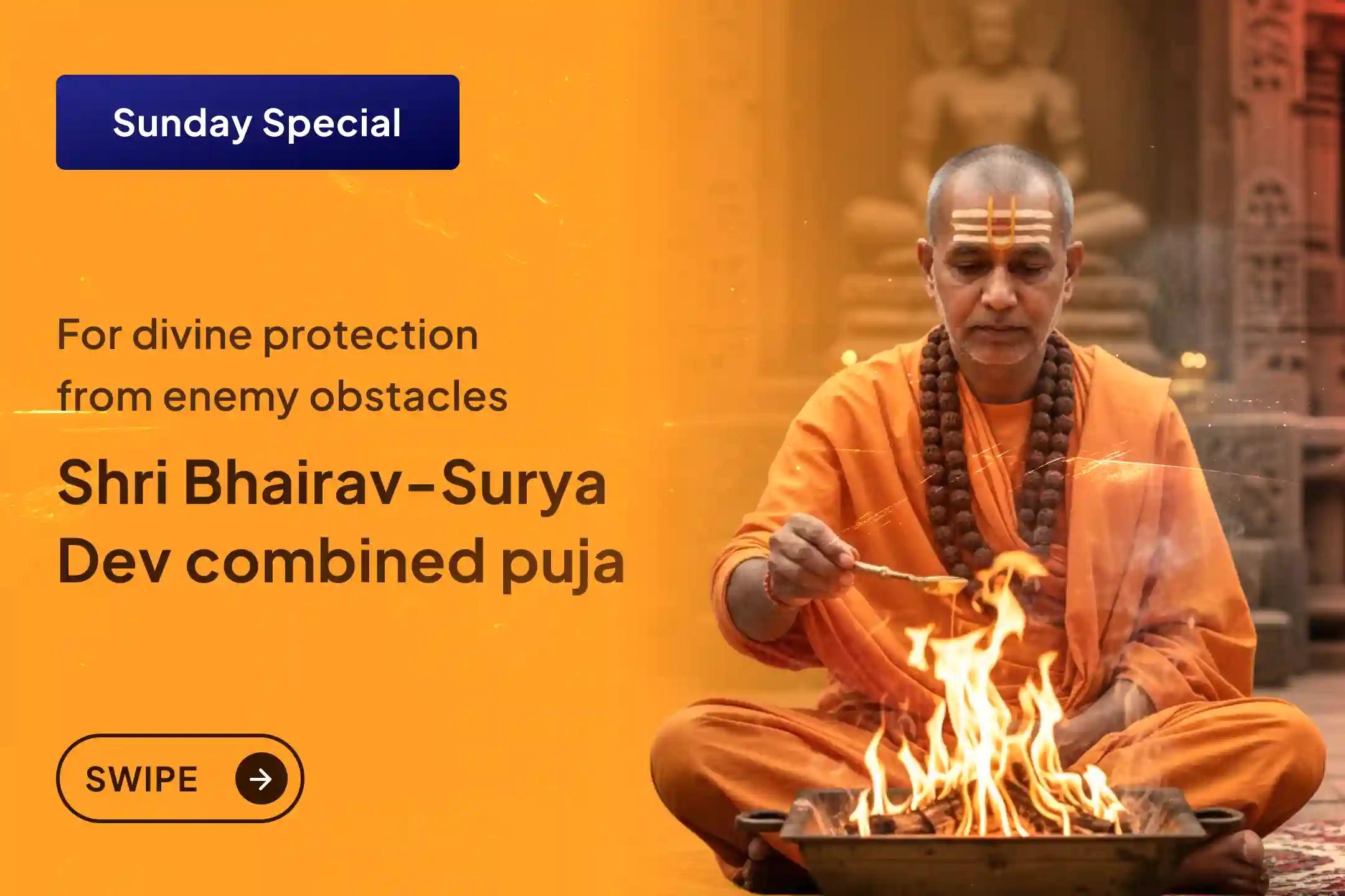 When causeless opposition, stress of court cases and weakness of mind begin to arise, this rare ritual of strength, protection and victory through the grace of Martand Bhairav and Surya can become a divine support for you.