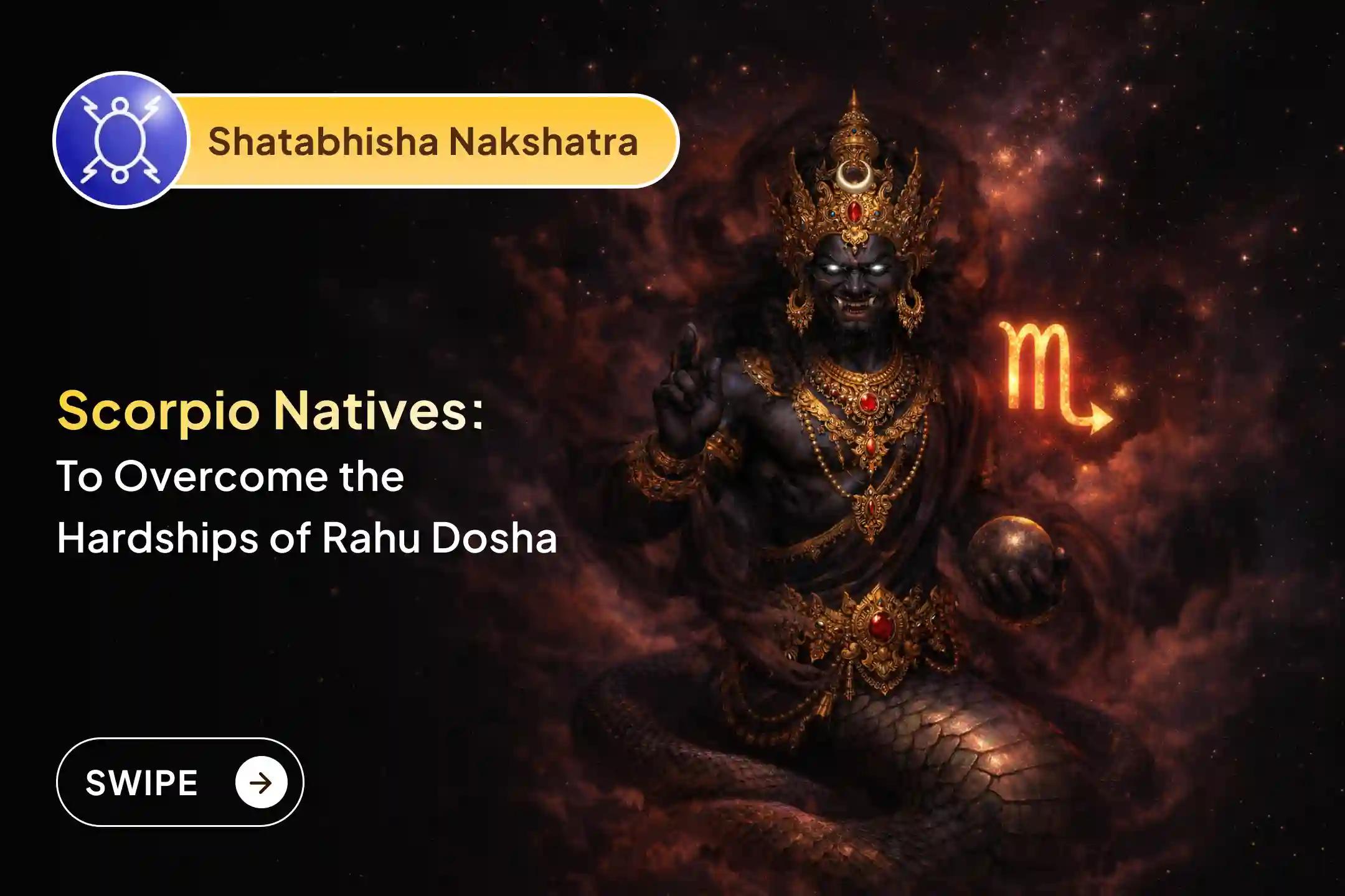 🕉️ Participate in the Vrischik (Scorpio) Rashi Special Rahu Shanti Jaap and Homam for mental clarity, career progress, and a good impact in professional life 🙏