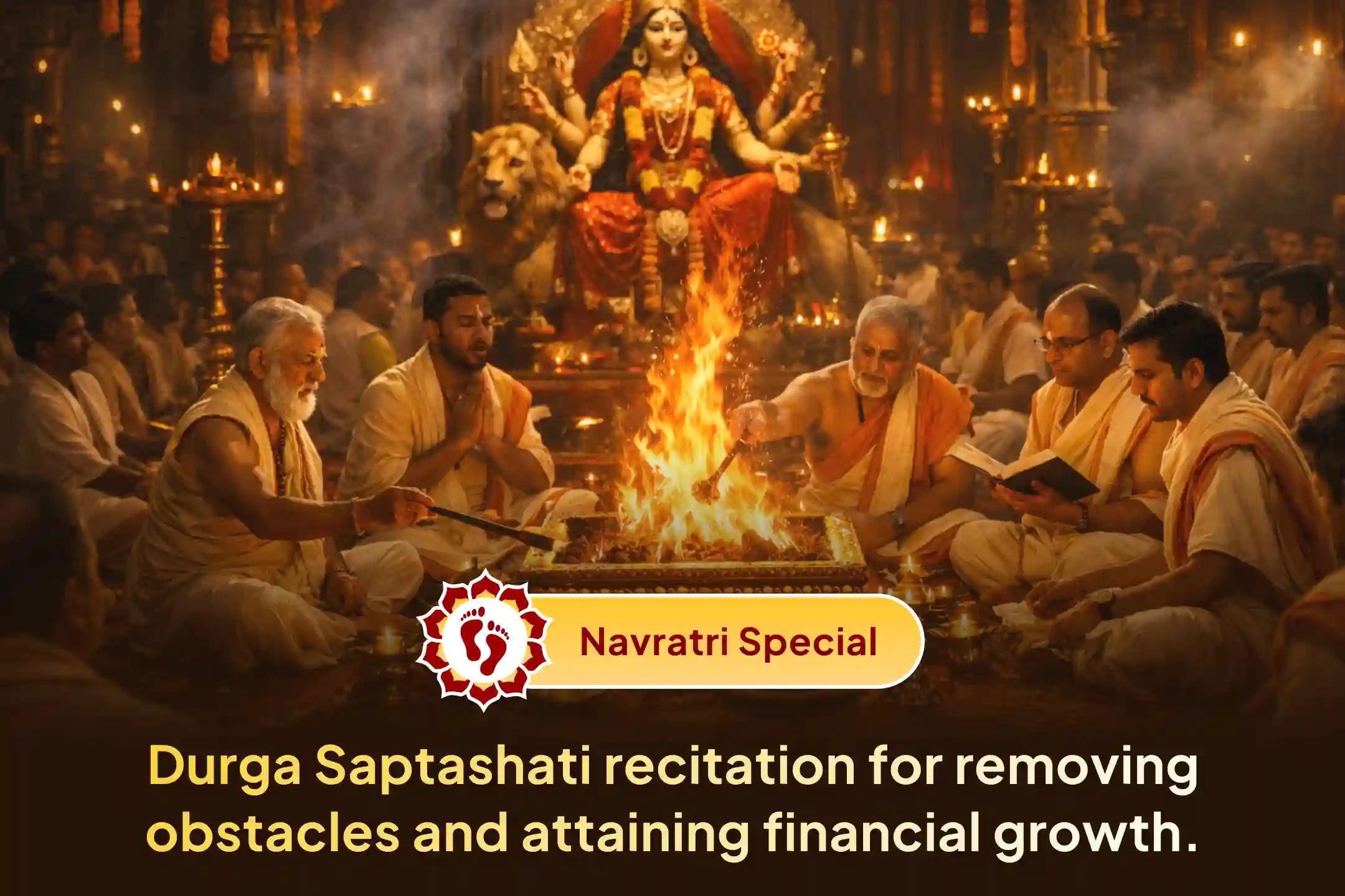 😔 Are you facing repeated obstacles, financial blockages, or enemy-related troubles in life? Invoke the divine power and protection of Maa Durga through 100 Durga Saptashati recitations and the Shatachandi Mahayagya performed by 51 Brahmins in Kashi.