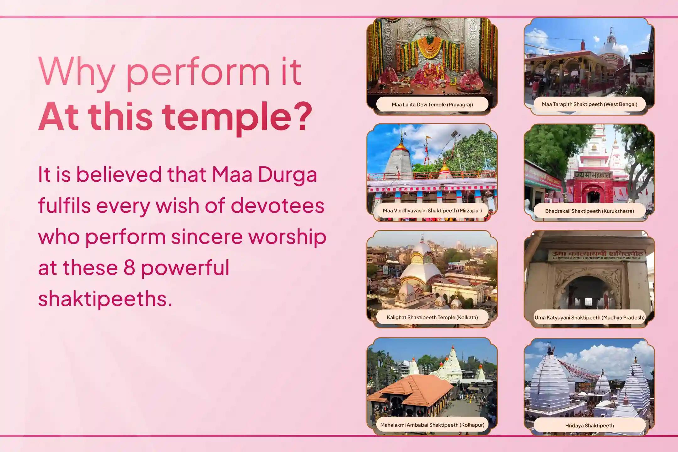 ✨This Maha Ashtami, take part in the 1,25,000 Navarna Mantra Jaap and Kanya Bhojan at Maa Uma Katyayani Shaktipeeth, along with the rare opportunity to receive blessings from all 8 sacred Shaktipeeths.