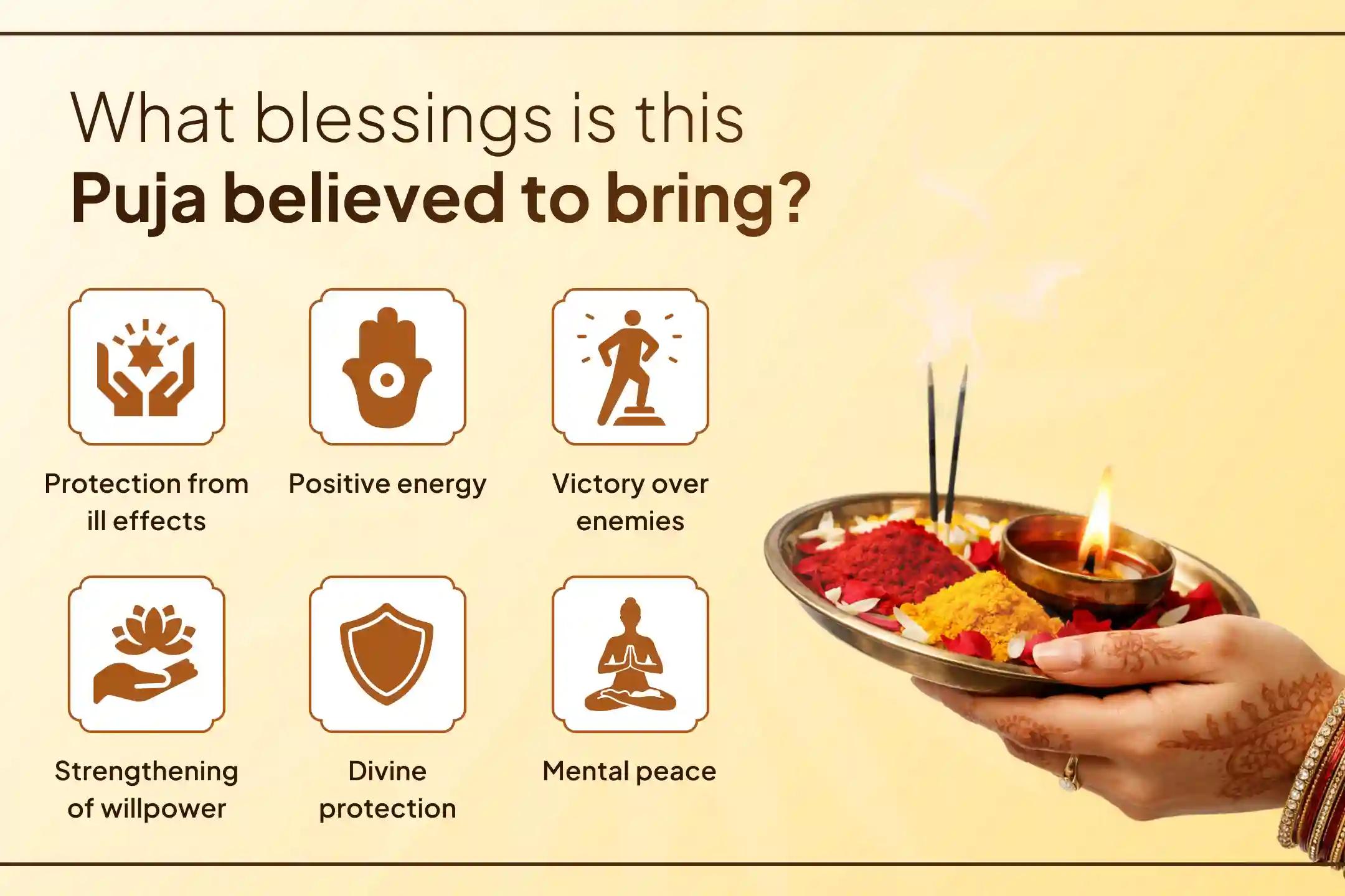 On the Ashtami of Chaitra Navratri, receive courage, protection, and self-confidence in life and the special grace of the Maa  Goddess through the Baglamukhi Mahavidya Mahanushthan.