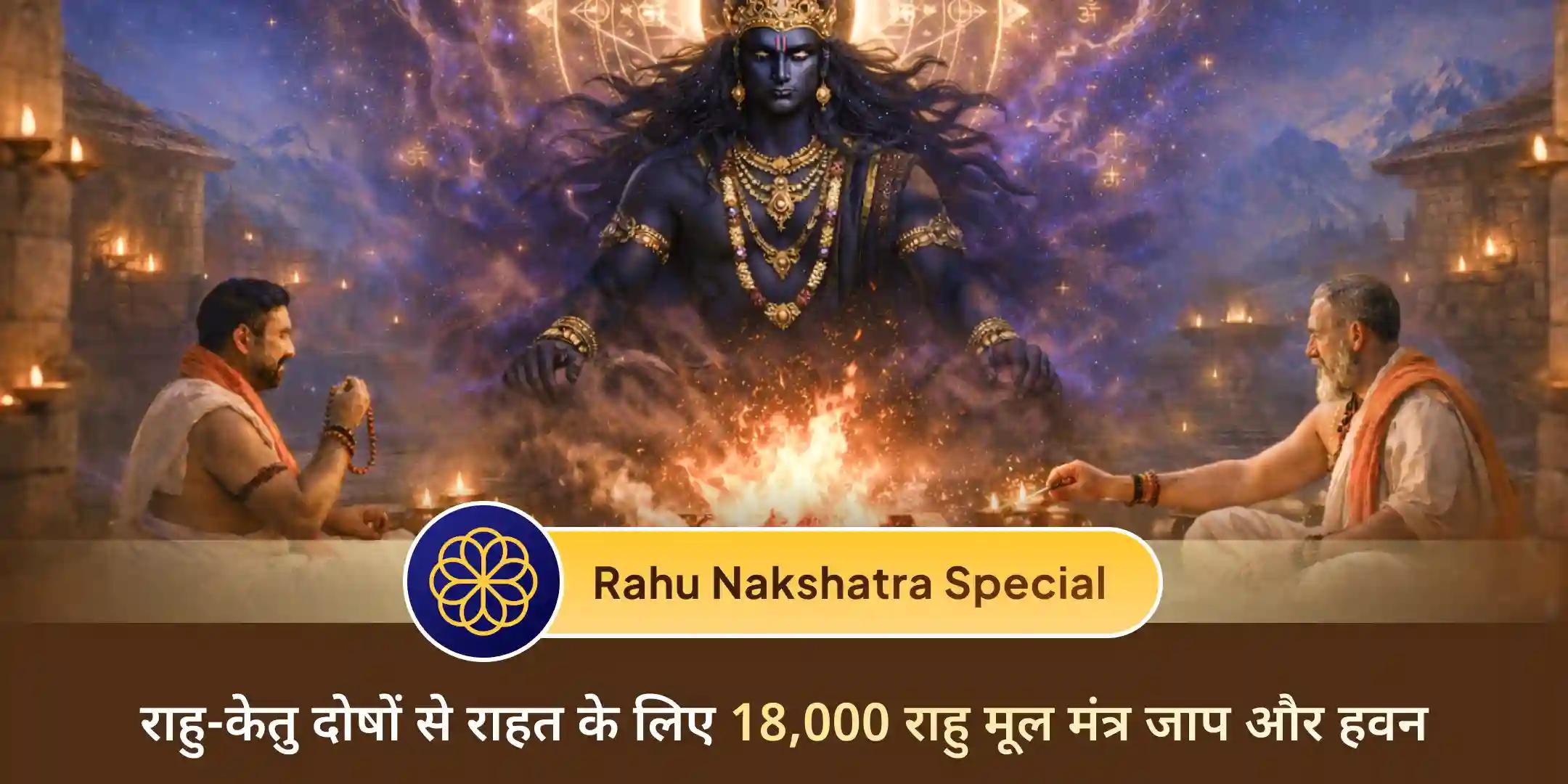 18,000 राहु मूल मंत्र जाप एवं दशांश हवन