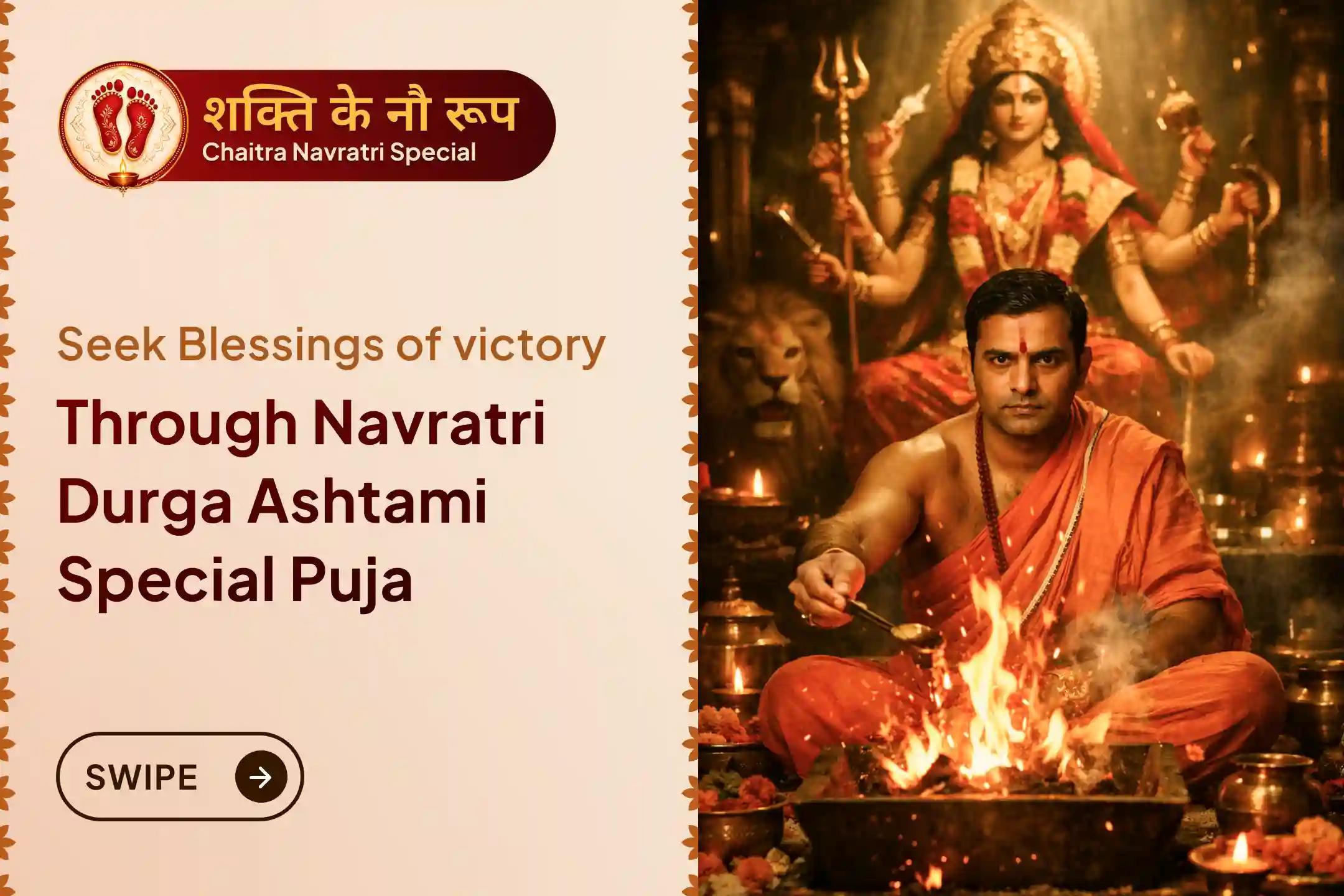 🙏 On the powerful Navratri Ashtami, seek Maa Bagalamukhi’s blessings at Pitambara Peeth to overcome opposition and obstacles.