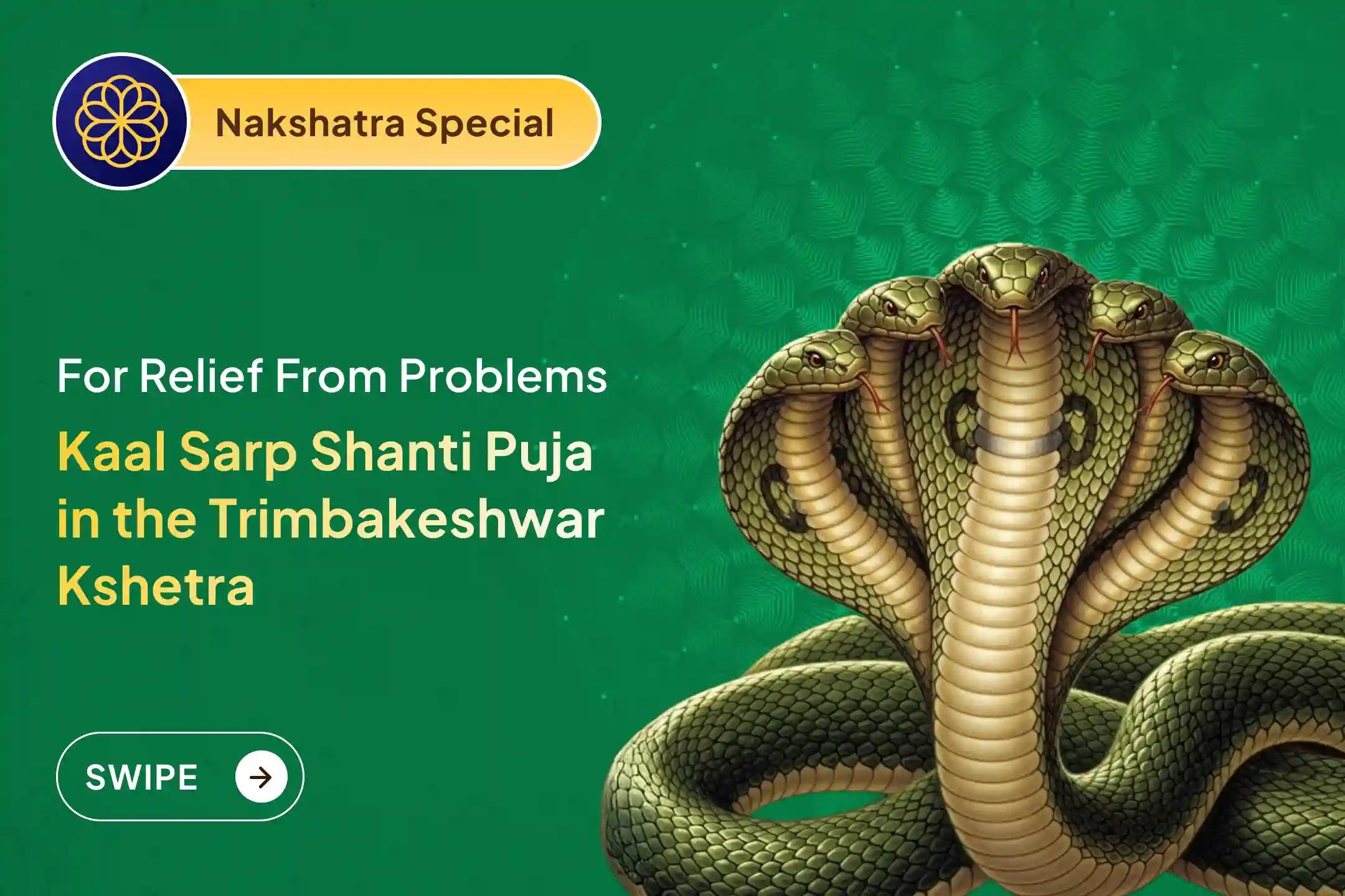 ✨ Seek blessings for relief from marital issues and karmic burdens through Kaal Sarp Shanti Puja, aligned with the divine Ardra Nakshatra period and the sacred energy of Trimbakeshwar Kshetra 