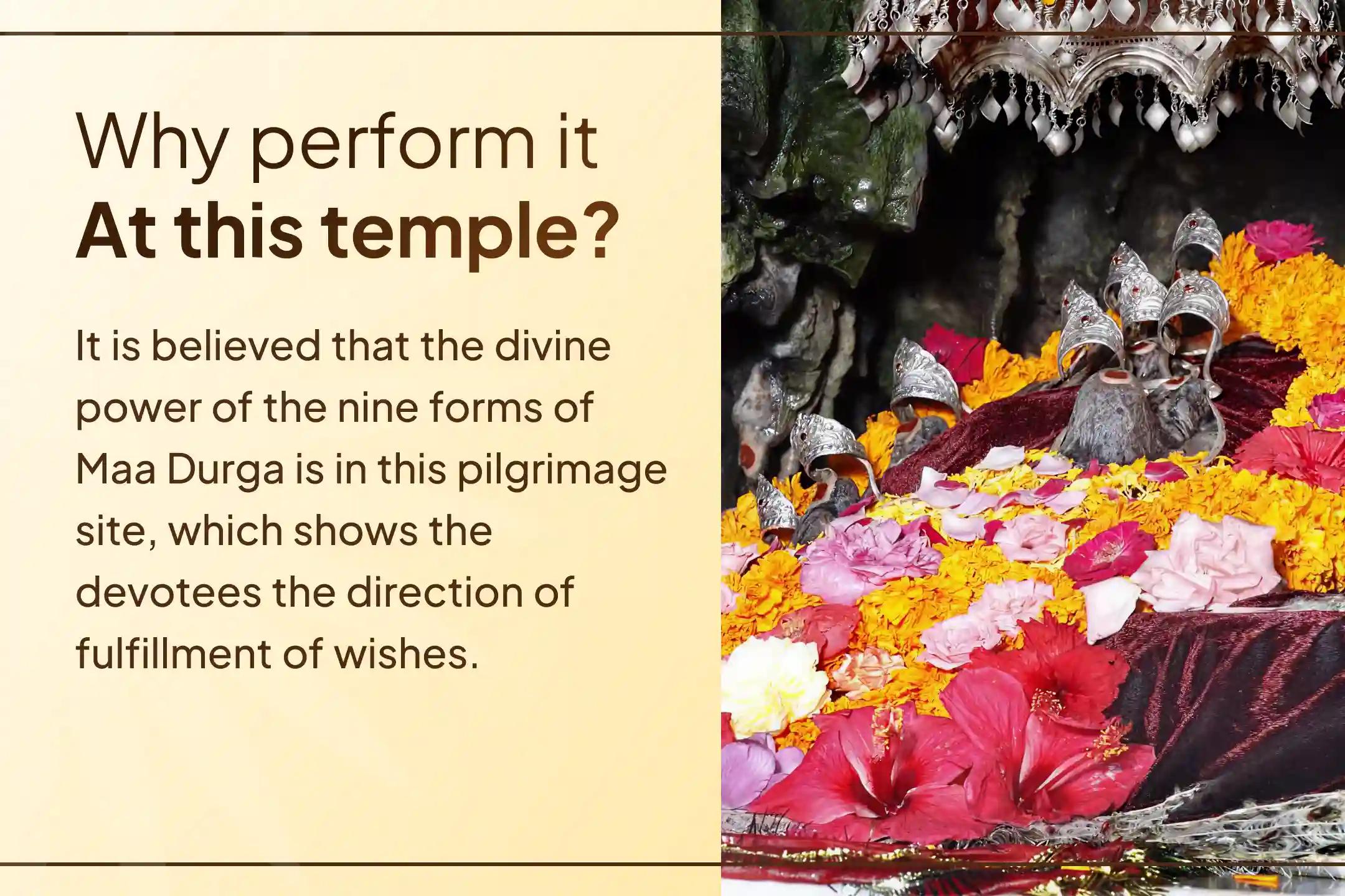 ✨ Invoke Maa Durga’s powerful protection of this Chaitra Navami through a grand ritual of Abhishek, Kavach Paath, and Kanya Pujan. 