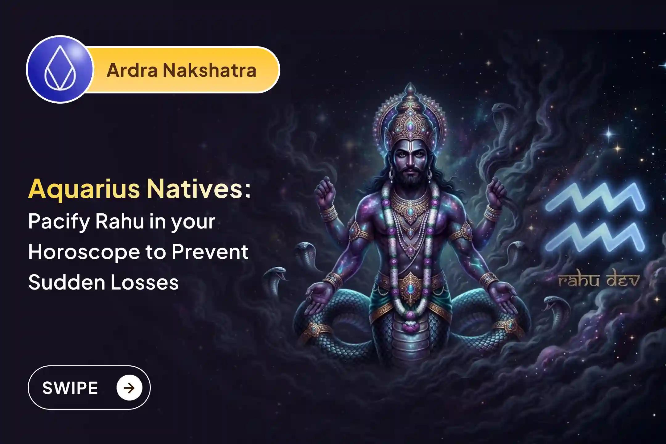 🕉️ Participate in the Kumbha (Aquarius) Rashi Special Rahu Shanti Jaap and Homam for mental clarity and avoiding confusion, protection from sudden losses or traps🙏