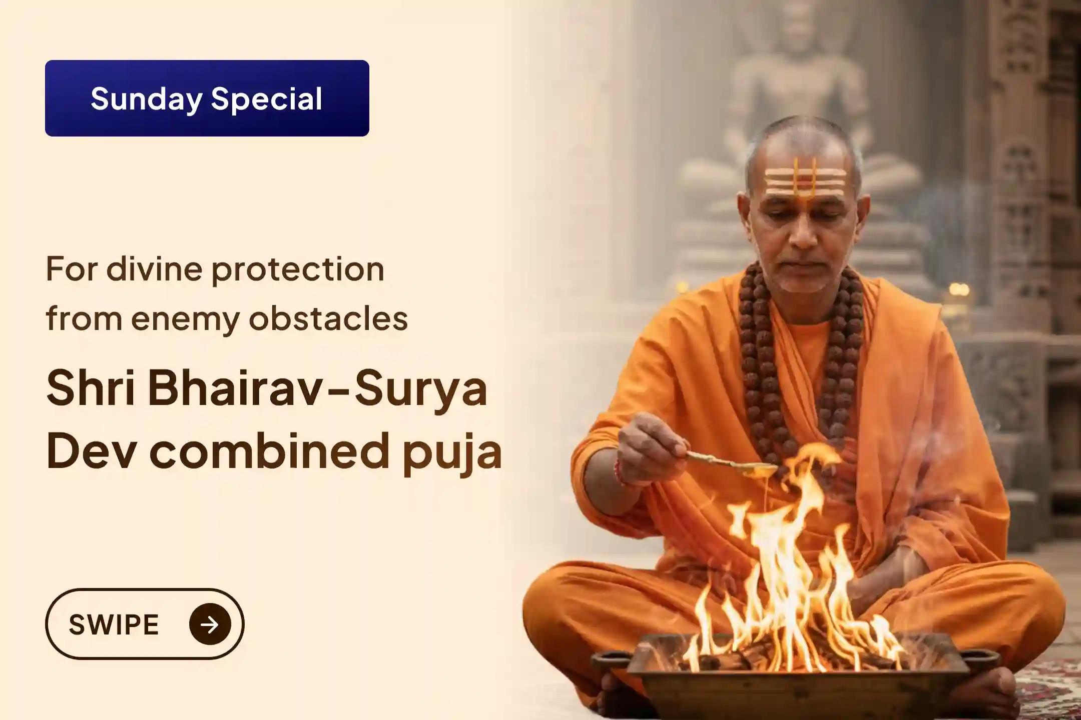 When causeless opposition, stress of court cases and weakness of mind begin to arise, this rare ritual of strength, protection and victory through the grace of Martand Bhairav and Surya can become a divine support for you.
