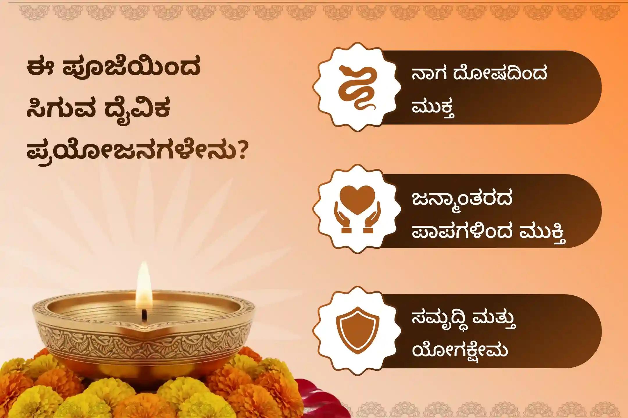 ನಾಗ ದೋಷ ಮತ್ತು ಜನ್ಮಾಂತರದ ಪಾಪಗಳಿಂದ ಮುಕ್ತಿ ಪಡೆಯಲು ಆಶ್ಲೇಷ ನಕ್ಷತ್ರದ ಈ ವಿಶೇಷ ಸಂದರ್ಭದಲ್ಲಿ ನಡೆಯುವ ನಾಗ ಪ್ರತಿಷ್ಠೆ ವಿಶೇಷ ಪೂಜೆಯಲ್ಲಿ ಭಾಗವಹಿಸಿ.