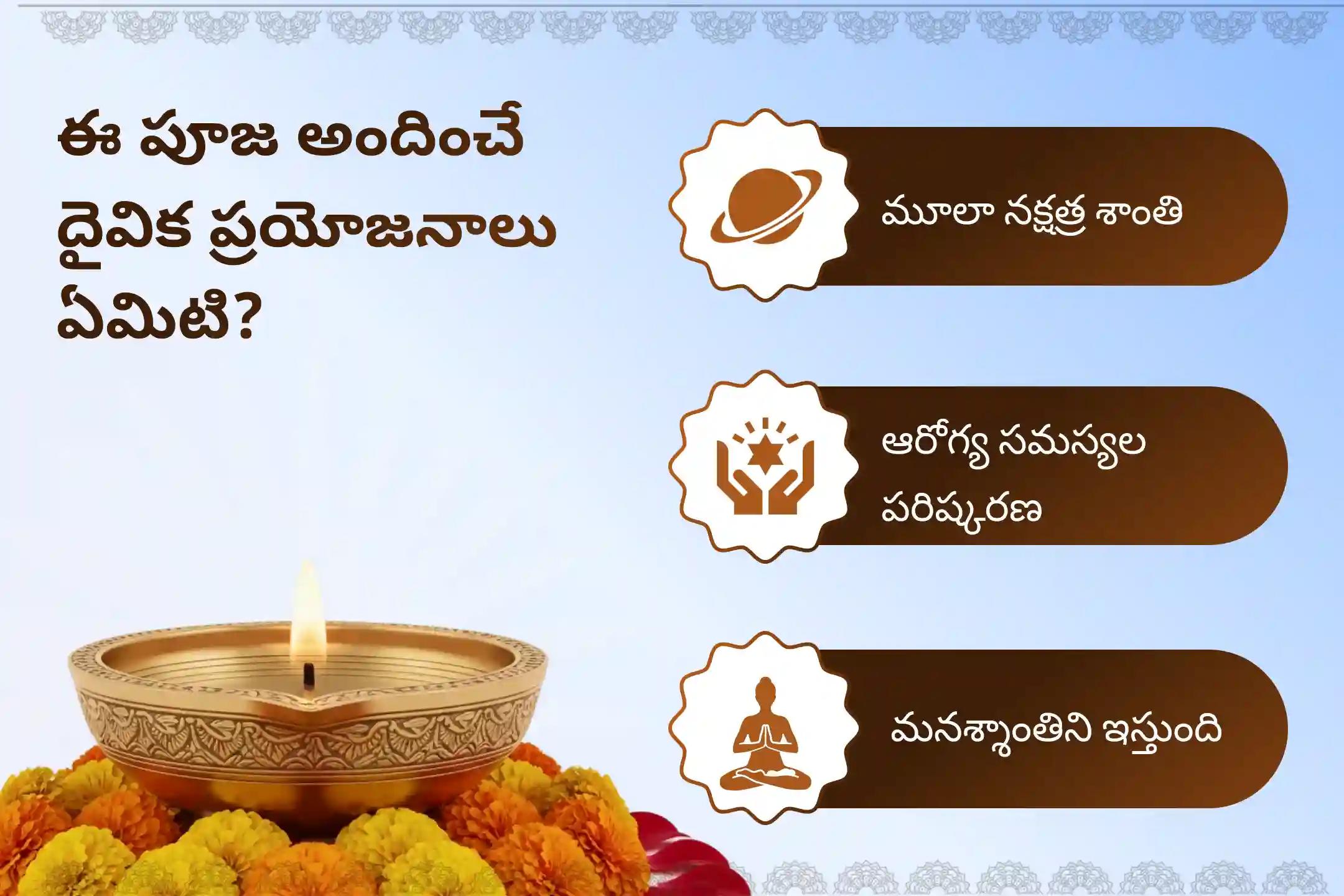 ఆశ్లేష మూలా నక్షత్ర శాంతి, మనశ్శాంతి మరియు ఆరోగ్య సమస్యల నివారణ కోసం నిర్వహించే మూలా నక్షత్ర ప్రత్యేక గండ మూల శాంతి హోమంలో పాల్గొనండి. 🙏