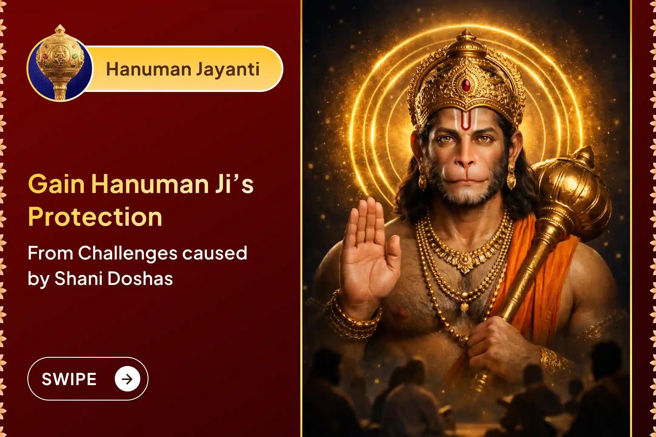 🪔Suffering under Shani Saade Saati? This Hanuman Jayanti, seek powerful relief through Hanuman Ji’s divine protection and Shani Shanti rituals