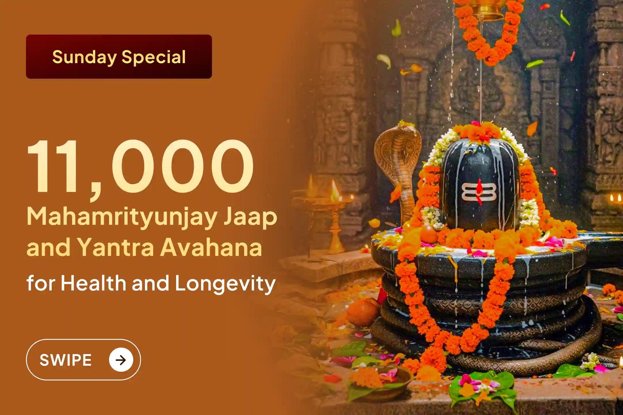 Awaken the divine power of the Mahamrityunjay Yantra through sacred Aavahana, Pran Pratishtha, and 11,000 mantra jaap for health, protection, longevity and fearlessness. 🙏✨