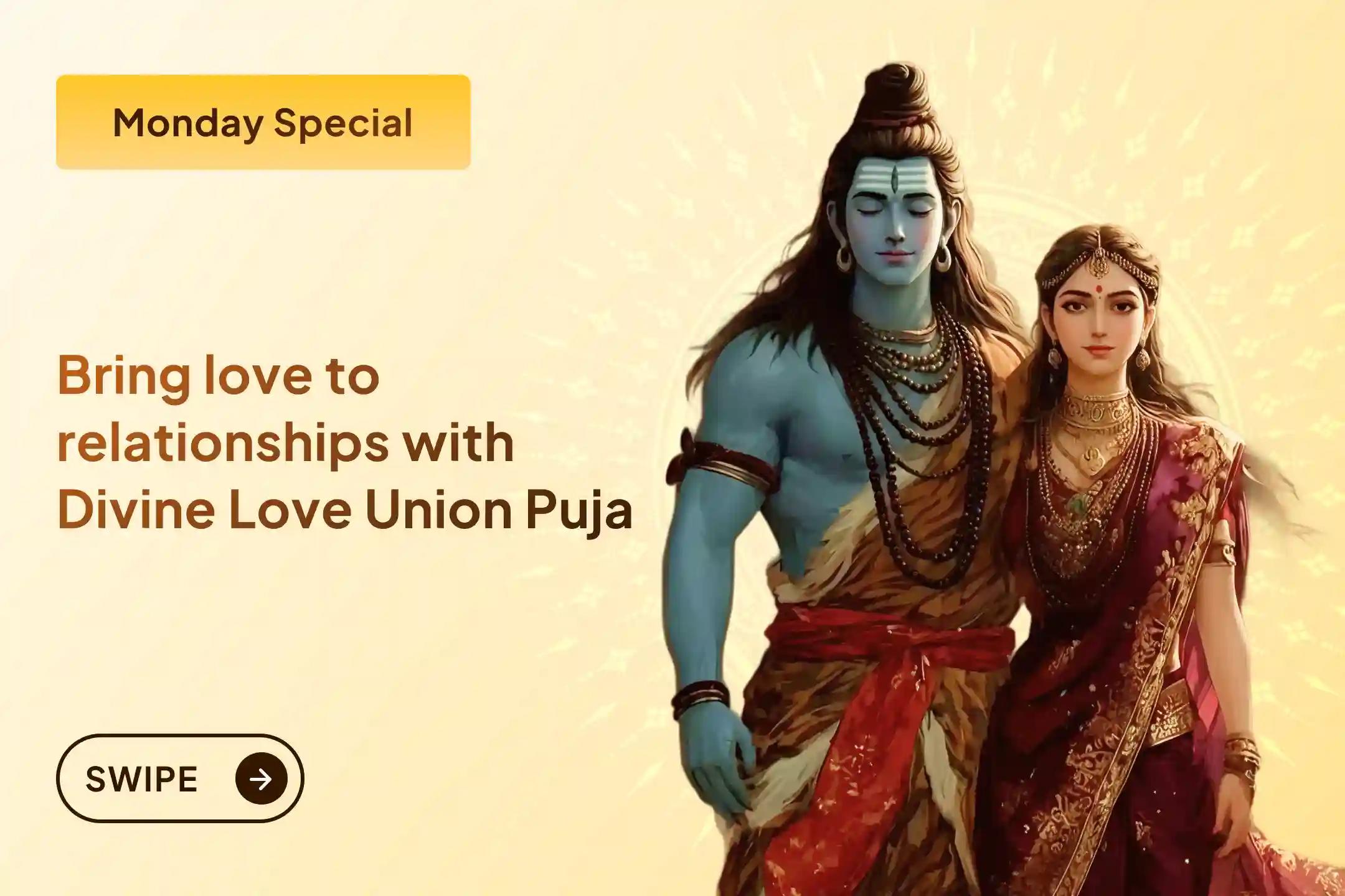 💖For love in relationships, clarity in life, and emotional balance, receive divine blessings by joining the Divine Love Union Puja and Relationship Improvement Ritual this Monday.💖