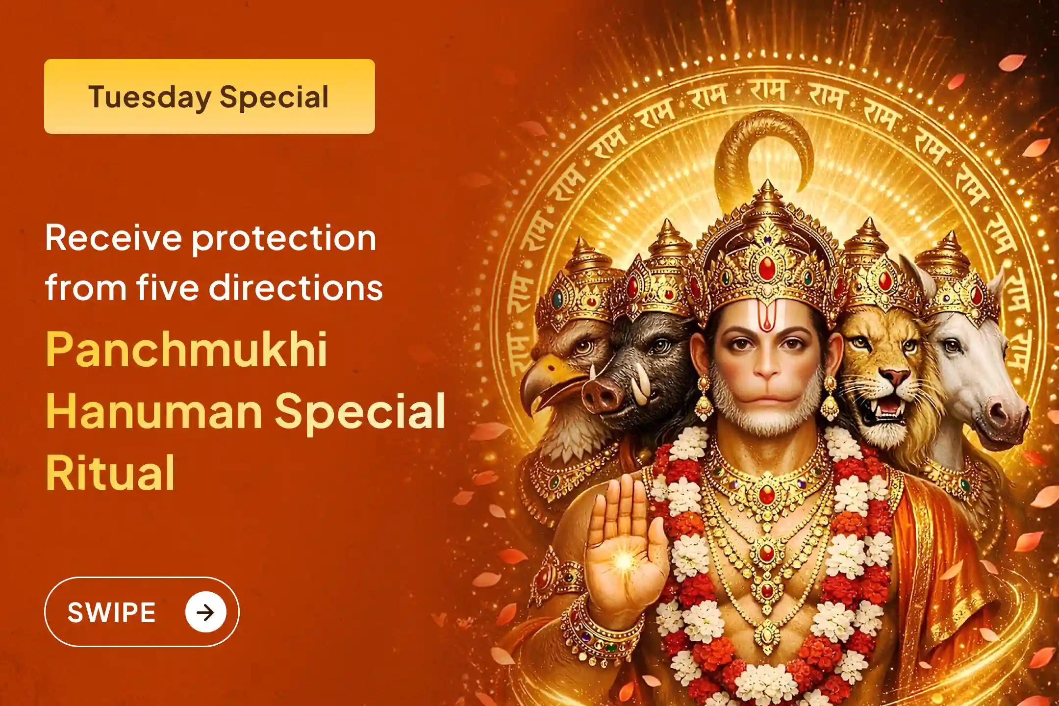 If you wish to receive courage and protection from all five directions in life, then join this ritual. By offering 21 kg Sindoor Chola and chameli tel to Lord Hanuman, devotees seek blessings for courage, protection, and progress in life. 🙏