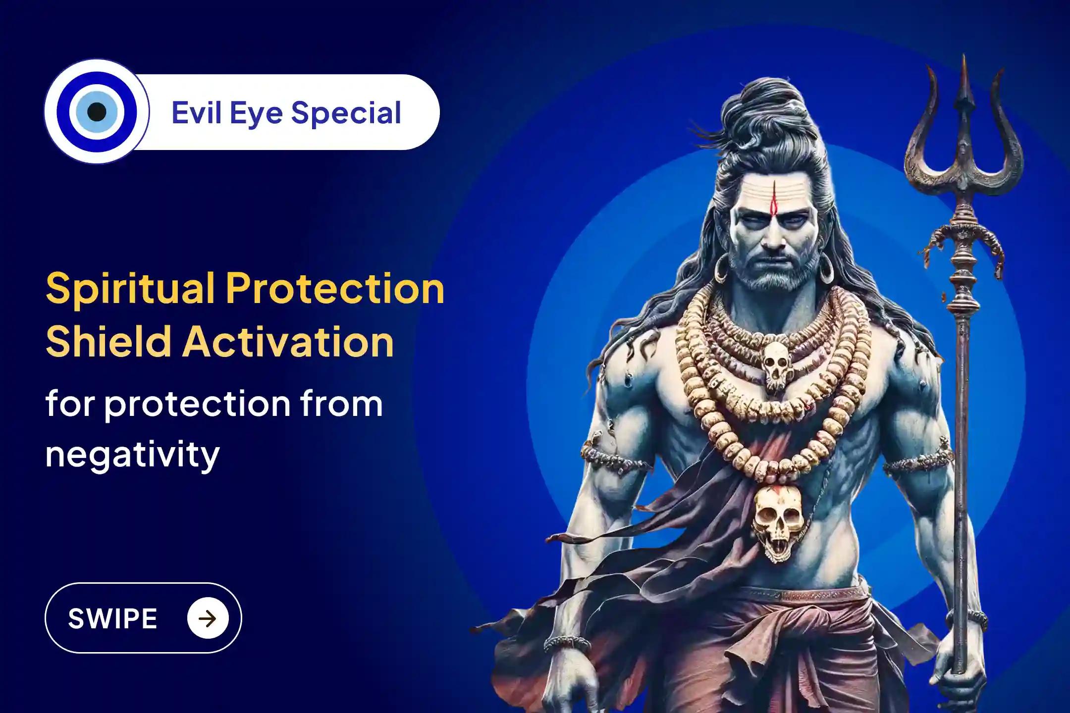 🧿 To protect from hidden negativity and for relief from life's obstacles, participate in the special Evil Energy Cleansing Puja and Spiritual Protection Shield ritual to defend against the evil eye and negative energy.