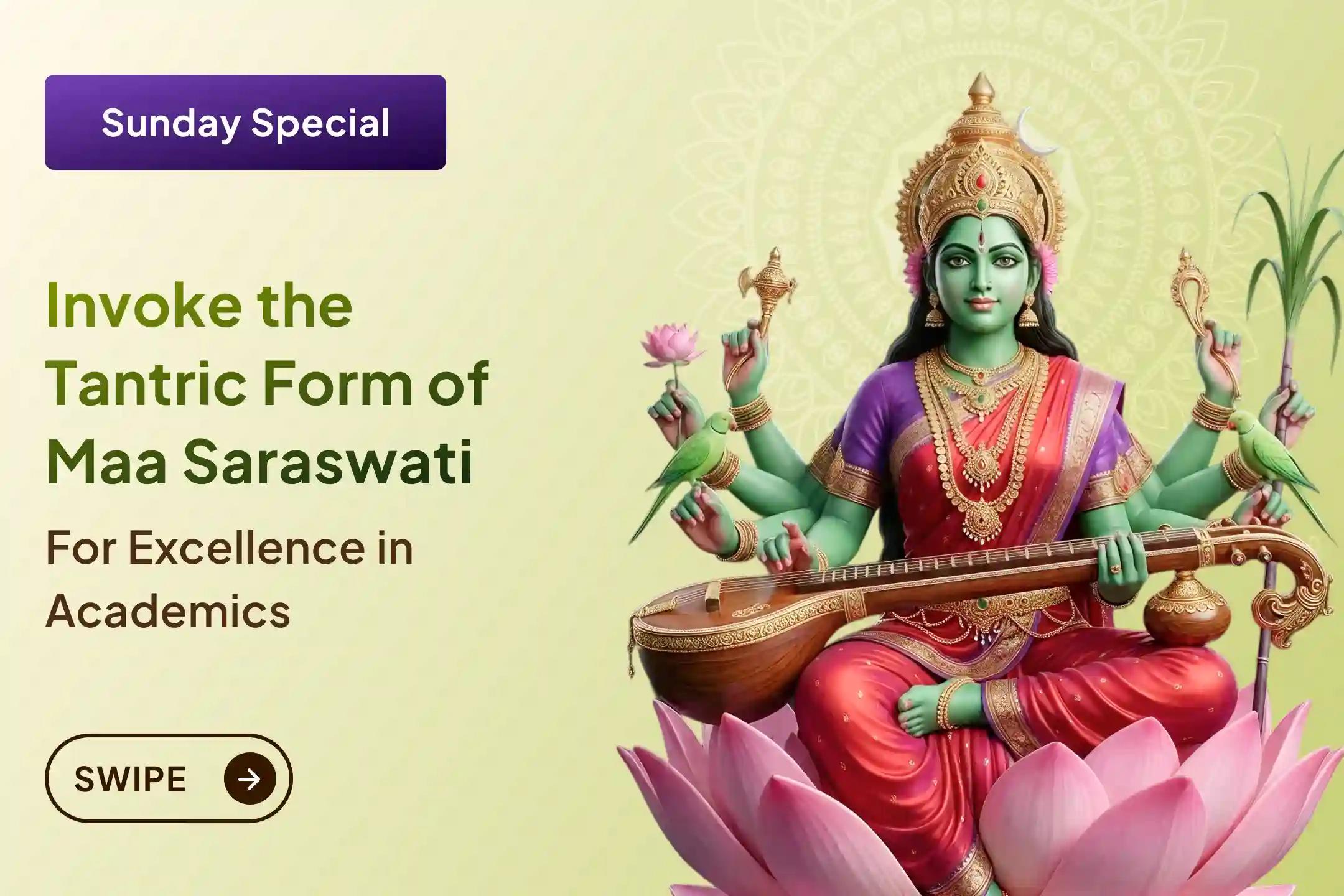 🌿 On this sacred Sunday, invoke Maa Matangi - the Tantrik form of Maa Saraswati - for wisdom, confident speech, exam success, and powerful career opportunities.