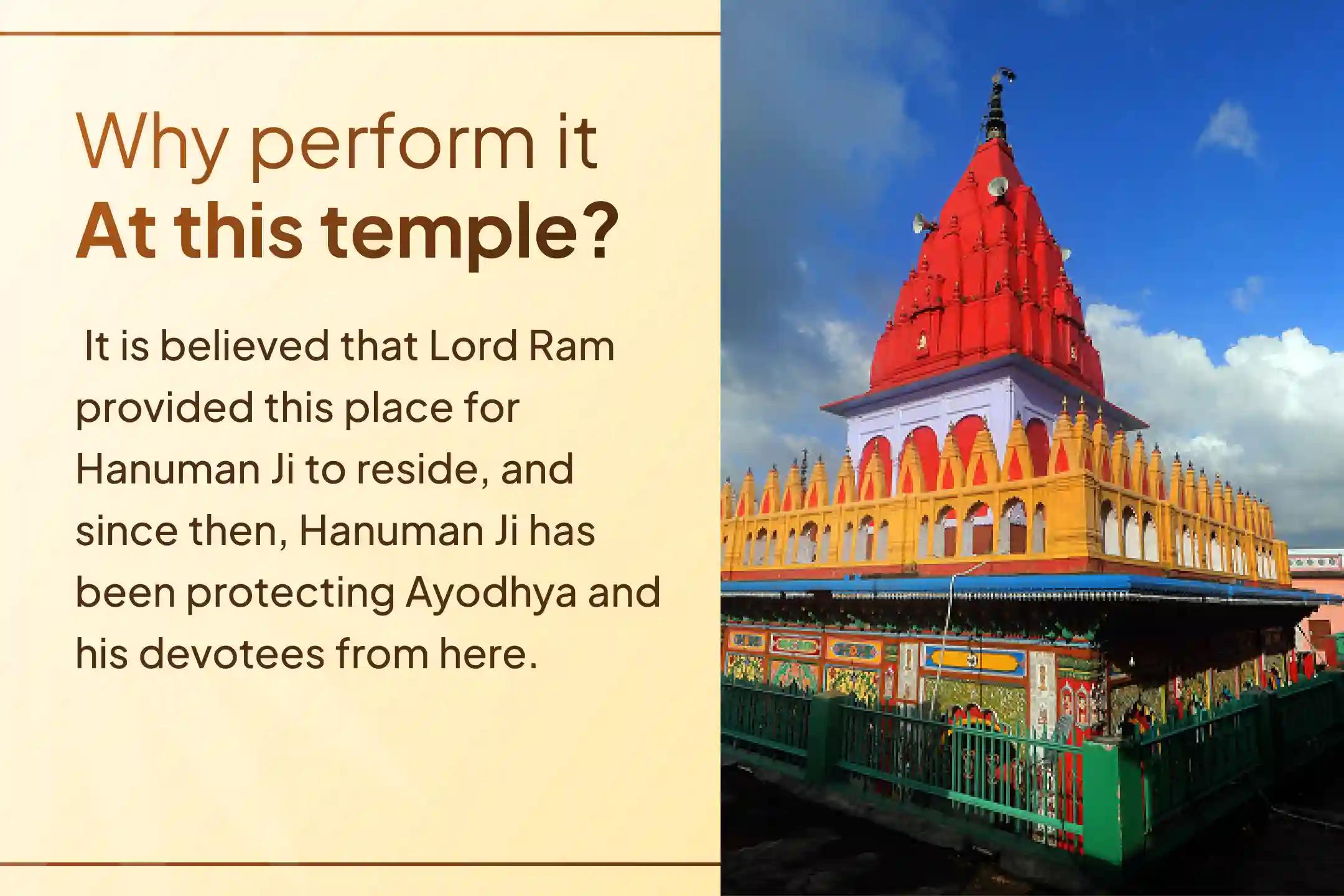 🚩Special ritual at Hanuman Ji’s abode, Hanuman Garhi. Join this ceremony to remove life’s difficulties and receive Hanuman Ji’s blessings for strength, wisdom, and knowledge.🚩