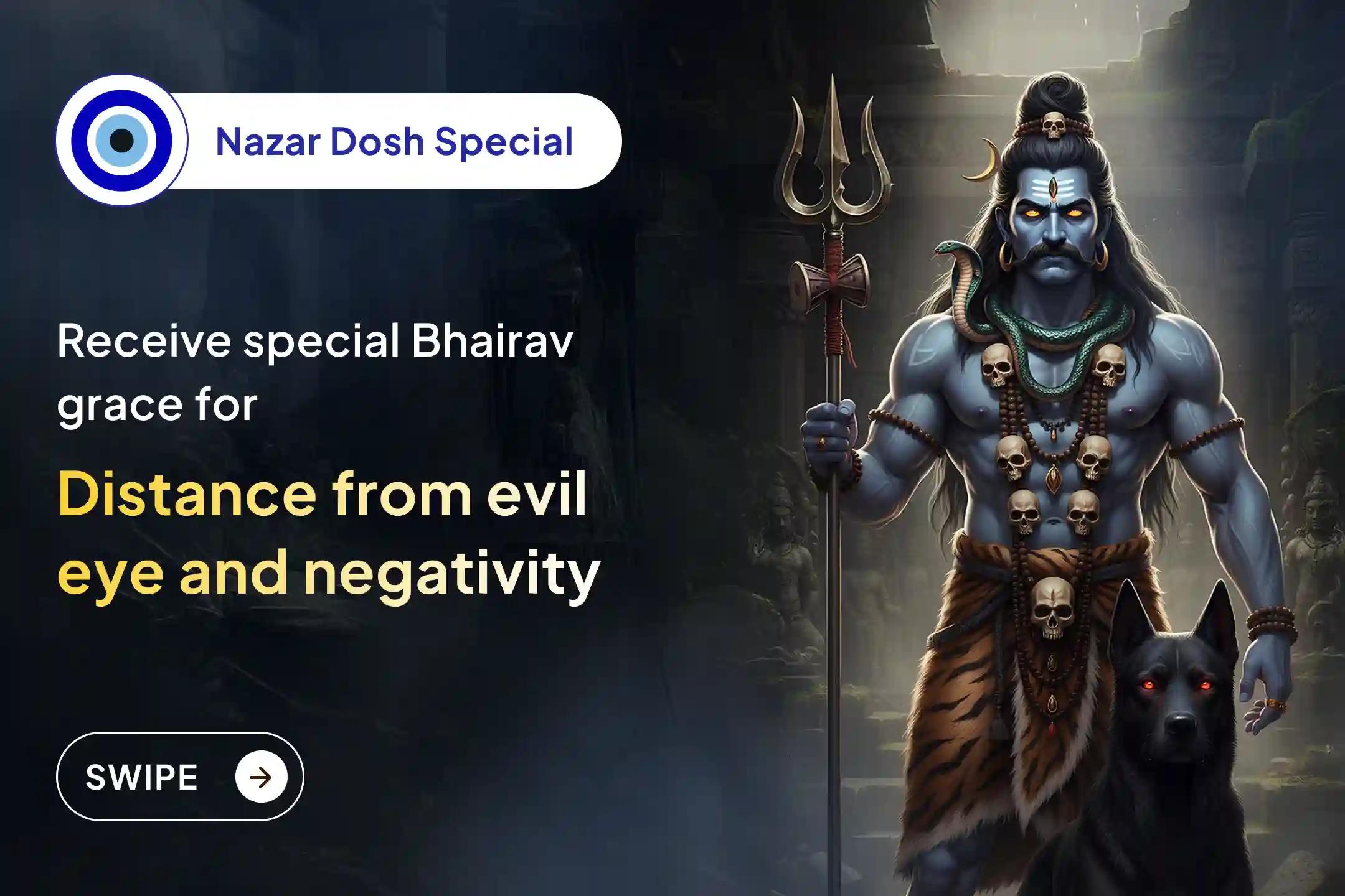 🧿Do you feel that some invisible negative energy or evil eye is following you, affecting your life? Through this special Bhairav Puja, you may find protection in life and get rid of negative energy.🧿