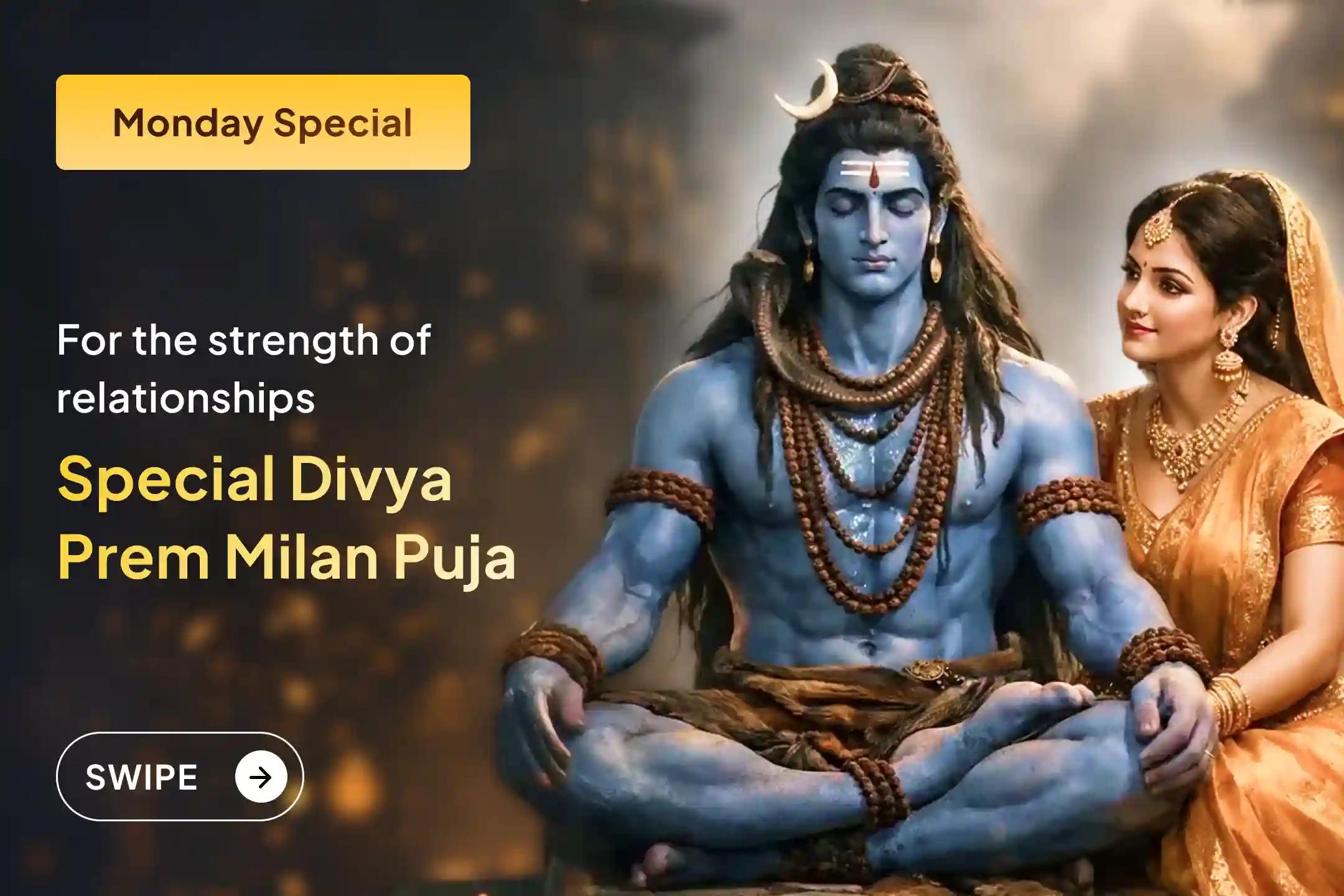 💖 To strengthen relationships, bring love into life, bring clarity, and leave old bad memories behind, surely join this Divya Prem Milan Puja and Relationship Improvement Ritual this Monday. 💖