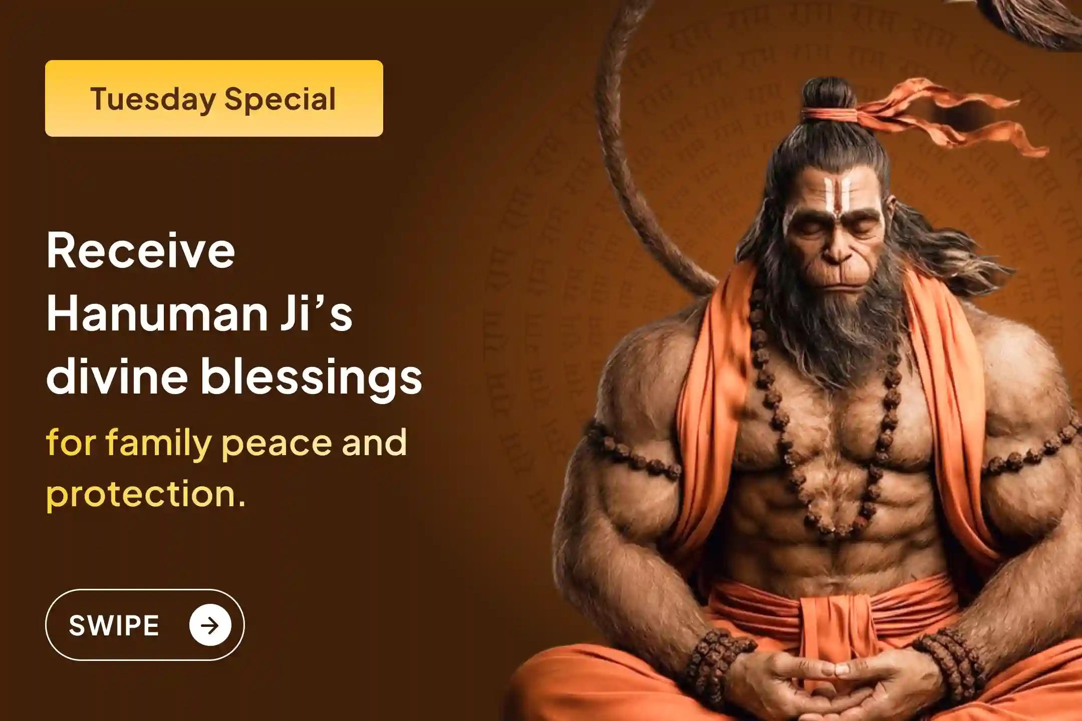 🌸 Do you wish to restore love and harmony in your family? Receive Hanuman Ji’s blessings from Mayapati Hanuman Temple, Ujjain, for peace and prosperity at home.