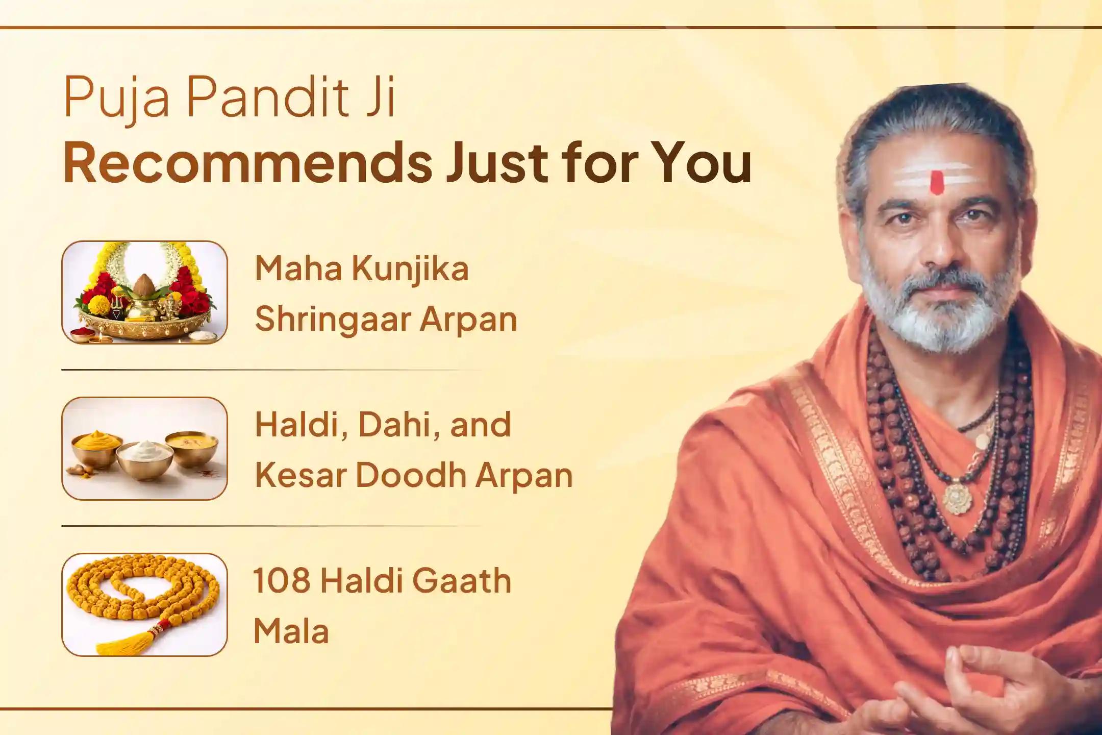 Participate in the Kalashtami 36 Brahmin Mahanushthan for devi’s protection to repel malevolent energies and negative influences. 