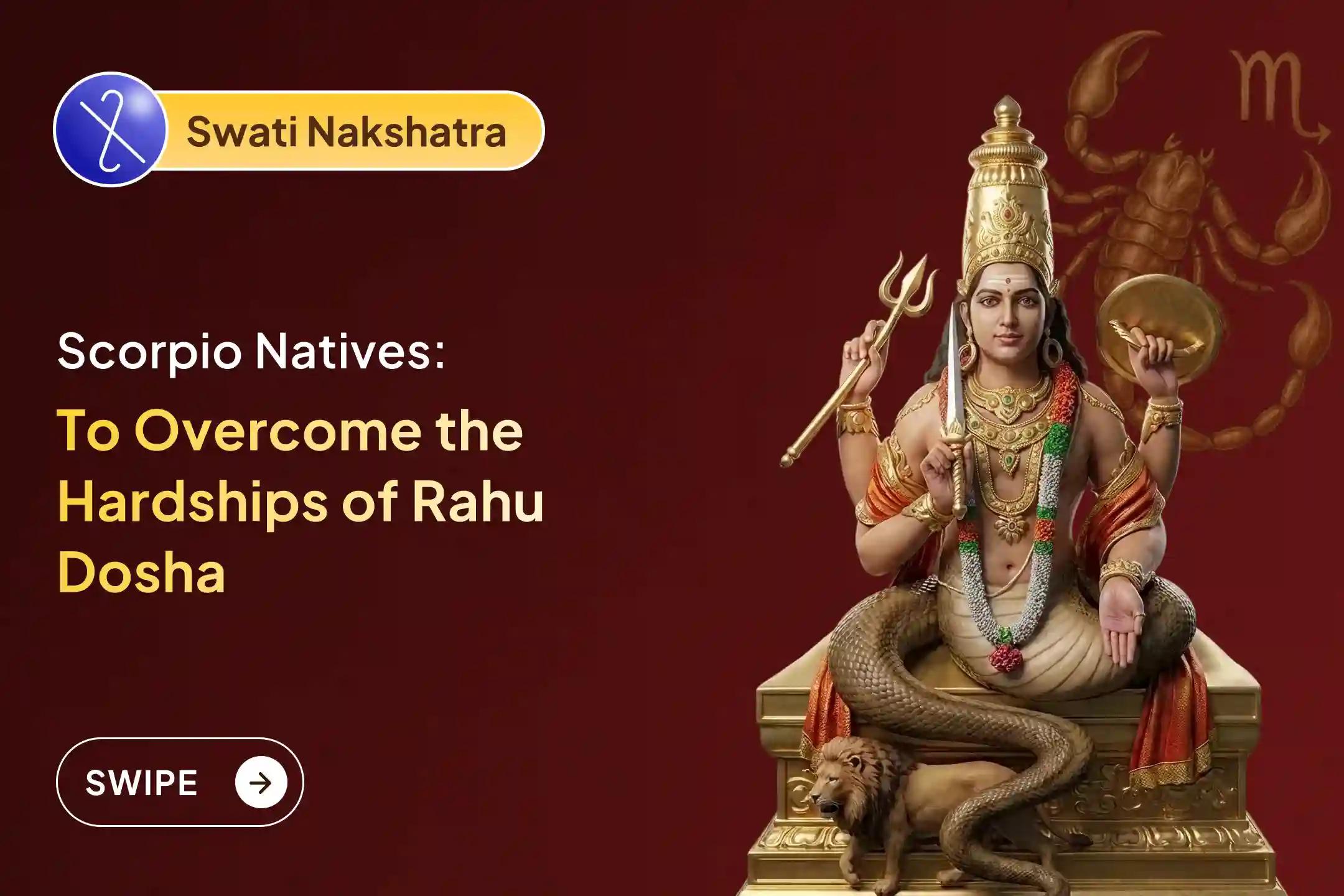 🕉️ Participate in the Vrischik (Scorpio) Rashi Special Rahu Shanti Jaap and Homam for mental clarity, career progress, and a good impact in professional life 🙏