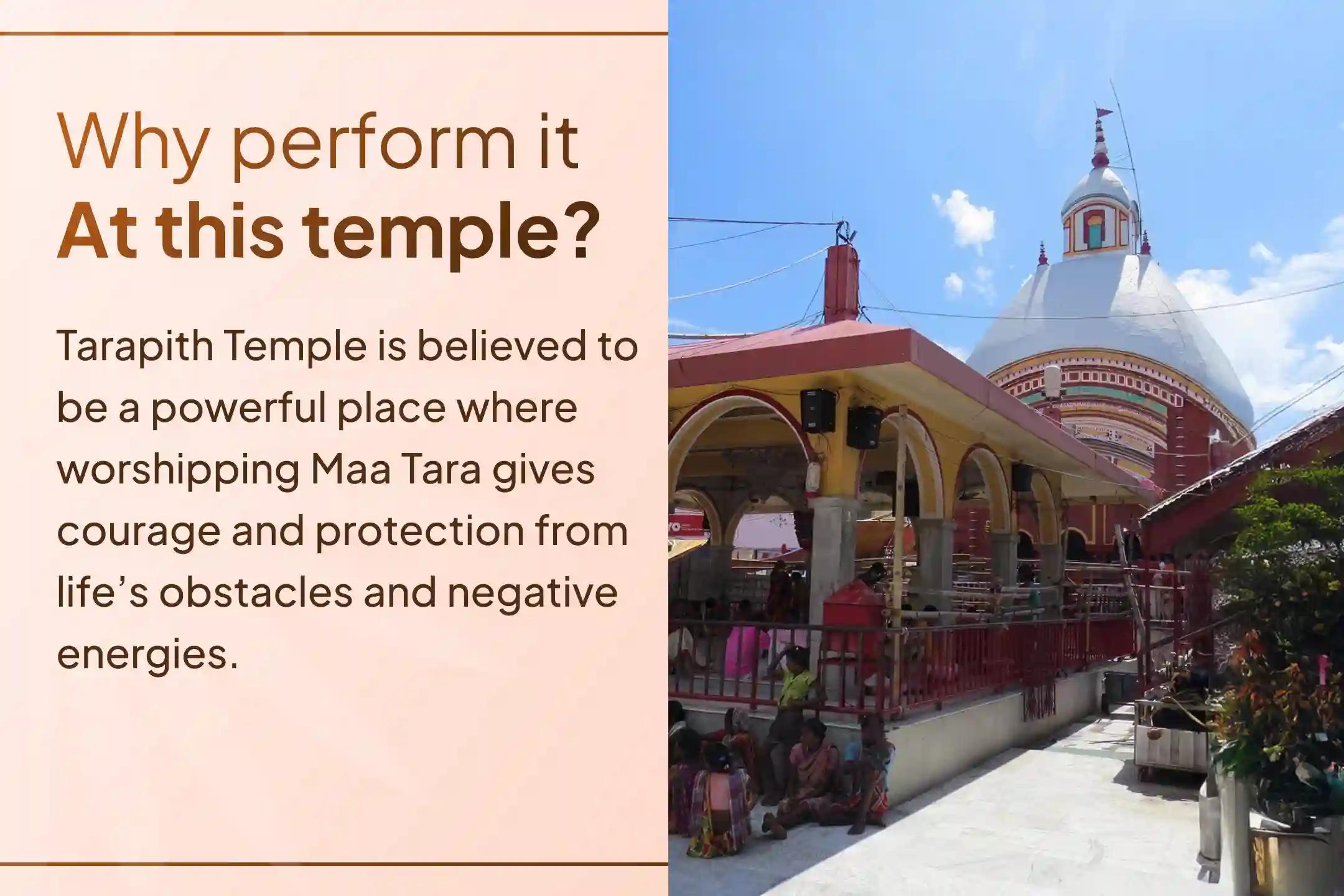 When obstacles arise repeatedly in life and fortune does not support you, then connect with the combined worship of the three forms of Maa  Tara at Tarapith and experience a new beginning, peace, and divine power in your life.