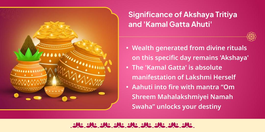 Akshaya Tritiya Ashtalakshmi Siddhi Kamal Gatta Havan Ahuti & Chadhava