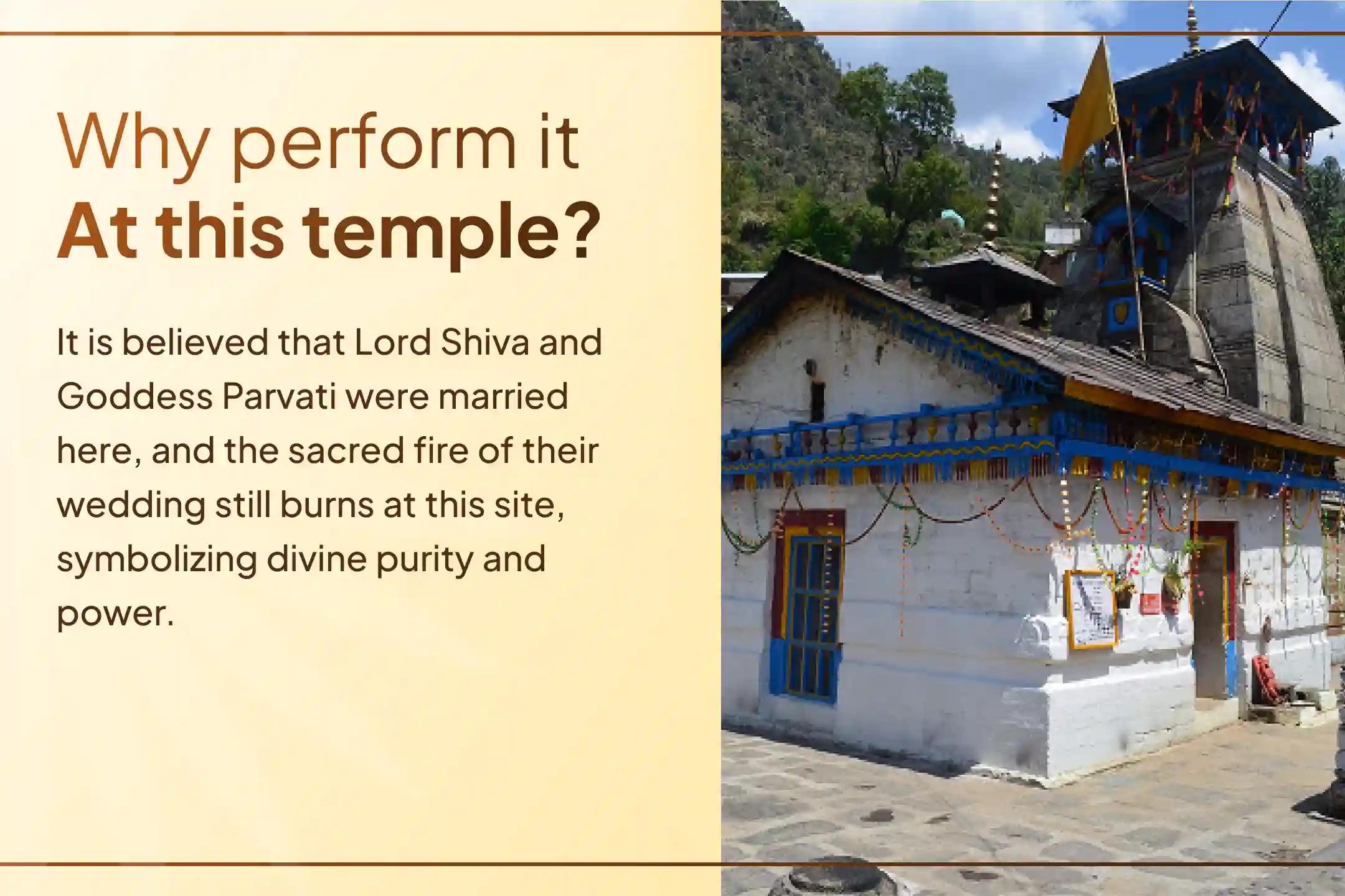 🔱 At the sacred wedding site of Mahadev and Maa Gauri, participate in a special puja to give new life to your relationships and receive the divine blessings of love and trust.