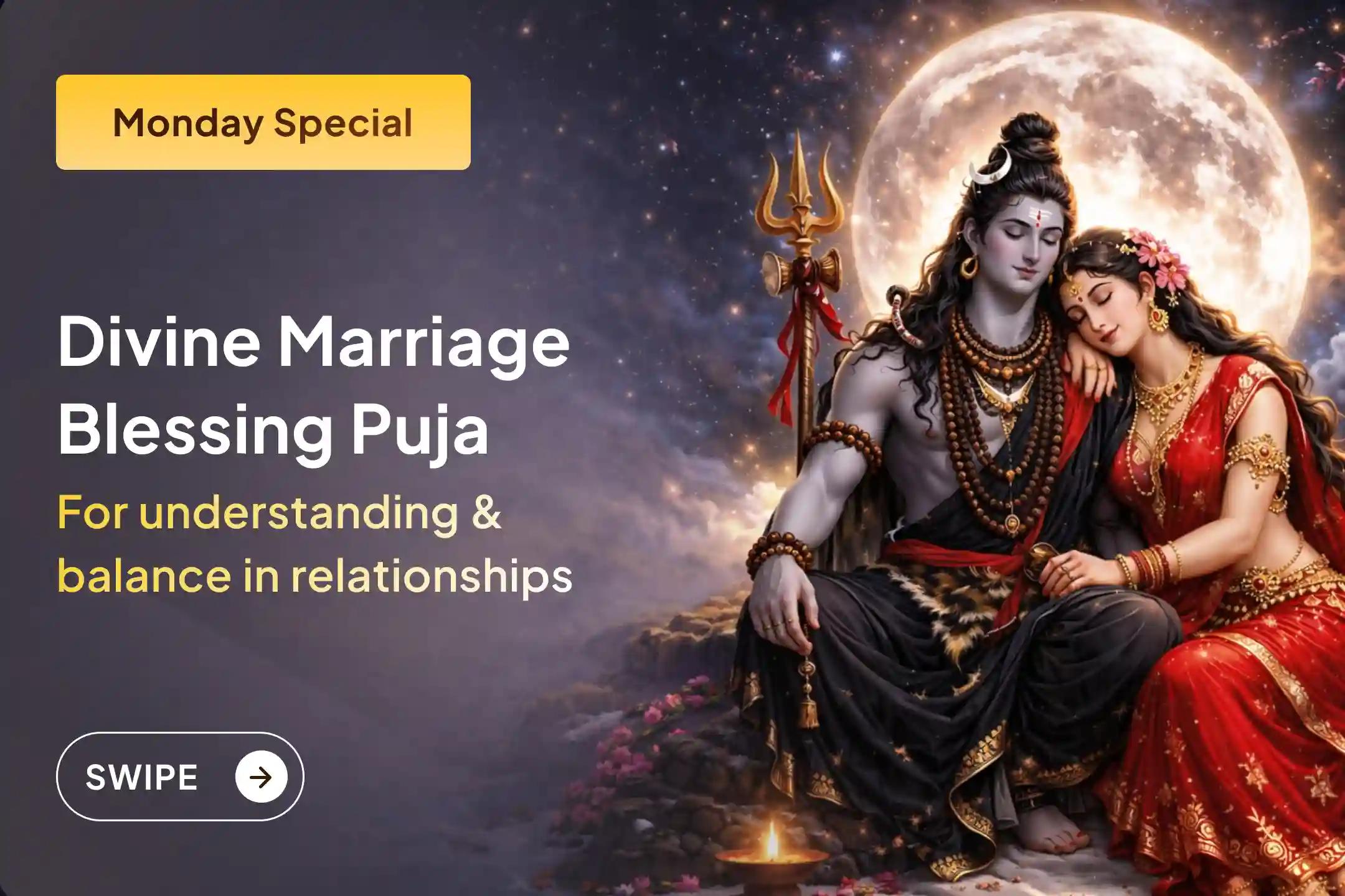 💍 Are you troubled by repeated obstacles in marriage? Join this special blessing puja to calm old obstacles and open the path for a beautiful beginning of a new life with the right life partner.