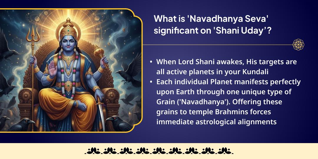 Shani Uday Navagraha Dosha Nivaran Navadhanya Brahmin Maha-Seva