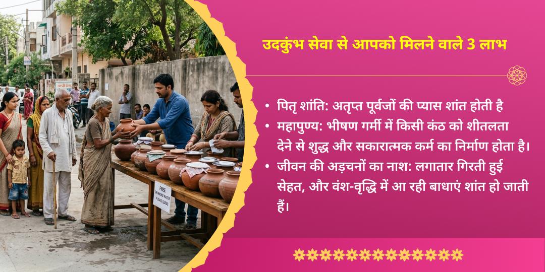 अक्षय तृतीया अक्षय पुण्य प्राप्ति 4-तीर्थ उदकुंभ सेवा