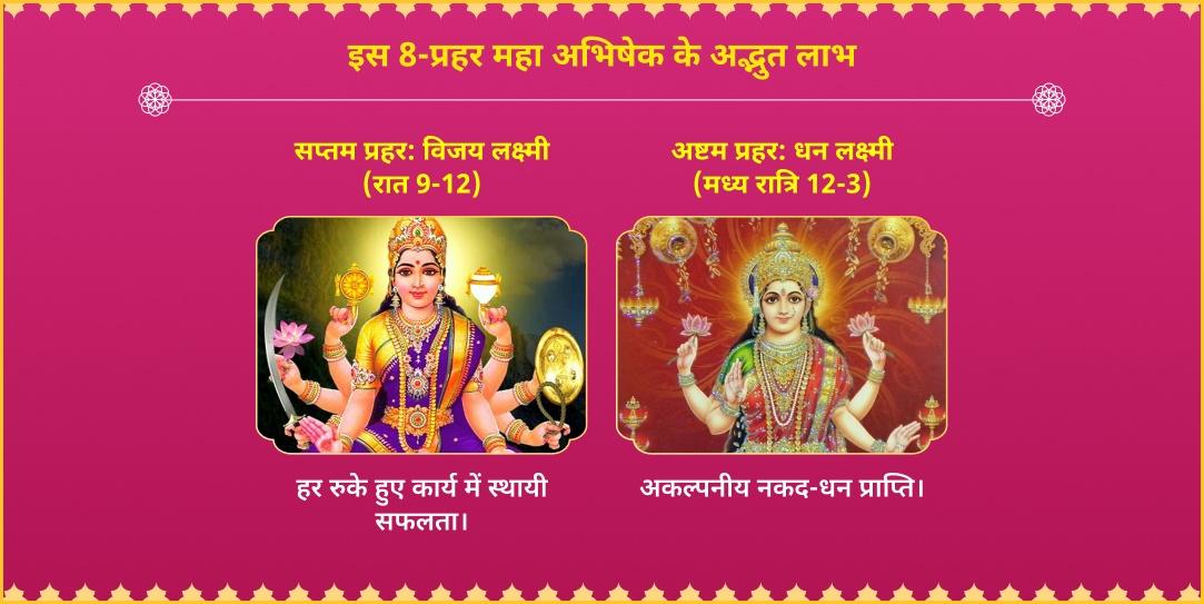 अक्षय तृतीया अष्टलक्ष्मी सिद्धि 8-रस 8-प्रहर महा-अभिषेक