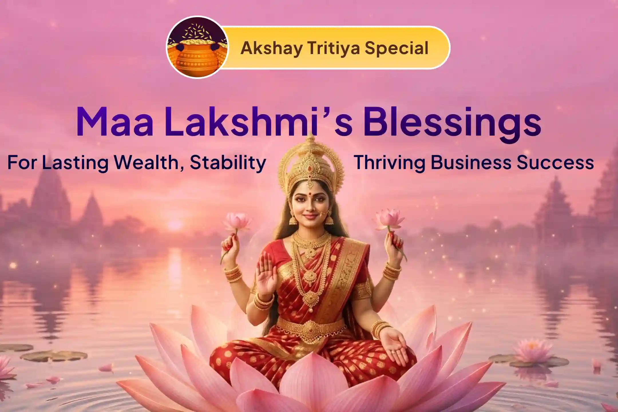 💰✨This Akshay Tritiya, receive Kolhapur Mahalakshmi’s divine blessings for rising wealth, business success, and lasting financial stability through sacred Mahapuja performed traditionally.