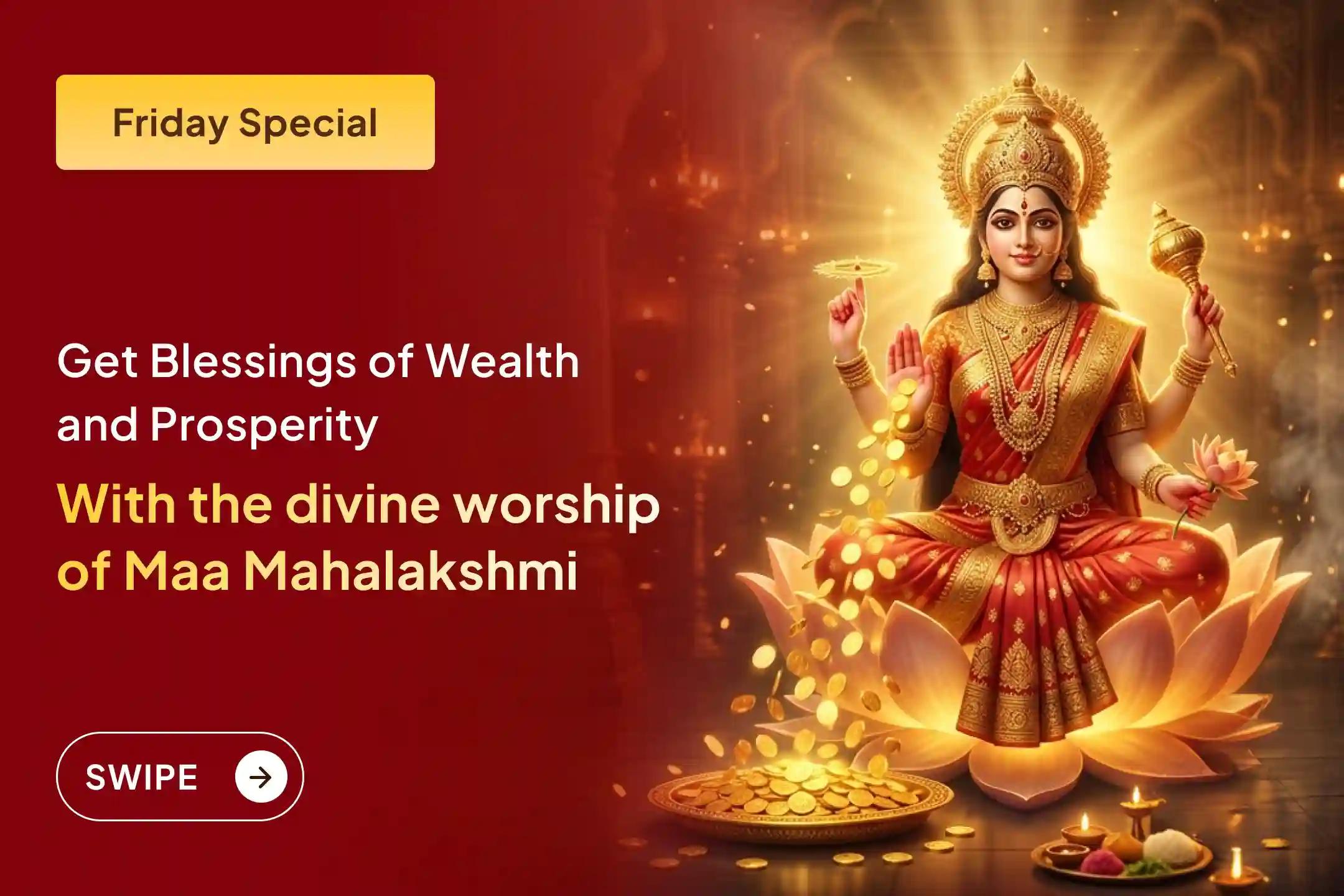 💰This Friday Feel the Power of 11,000 Mahalaxmi Mantra jaap and Vaibhav Laxmi Puja with 11 kg Belgiri Havan and invite divine bliss in life. 