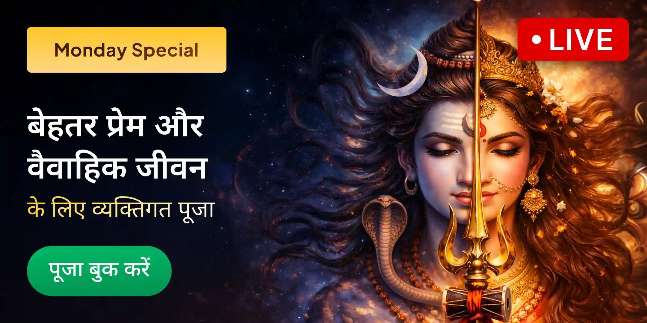 अर्धनारीश्वर विवाह सिद्धि, प्रेम वृद्धि पूजा एवं शिव-शक्ति हवन