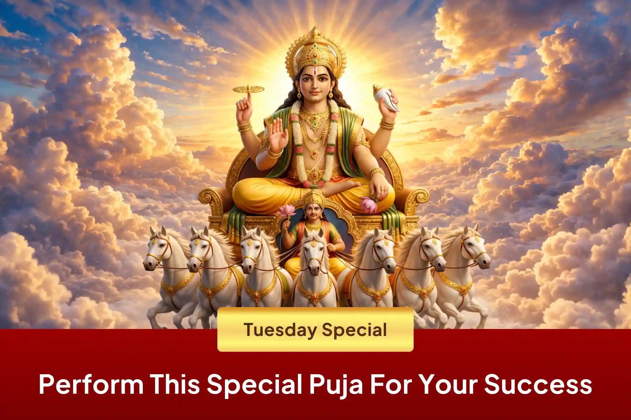 ☀️ Are you struggling to stay focused on your studies or facing constant hurdles in your career growth? This Mesha Sankranti, the divine light of Lord Shri Surya can clear your path to success.