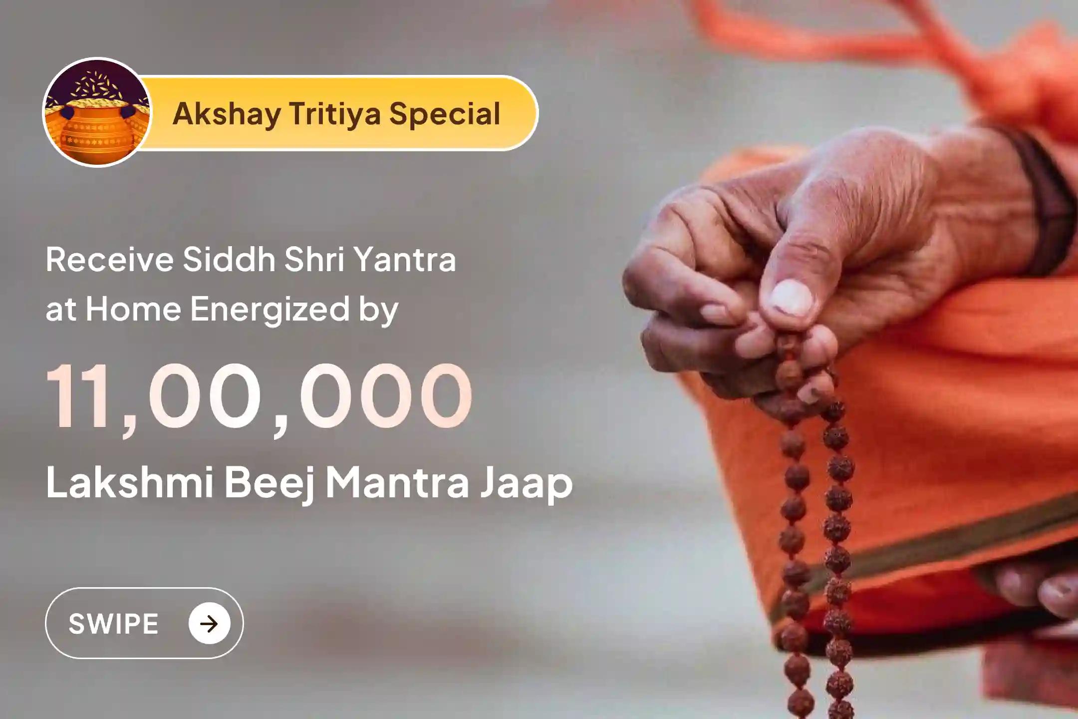 This Akshay Tritiya, invite Maha Lakshmi home with an energized Sri Yantra and open the doors to wealth, abundance, and prosperity. 💰✨