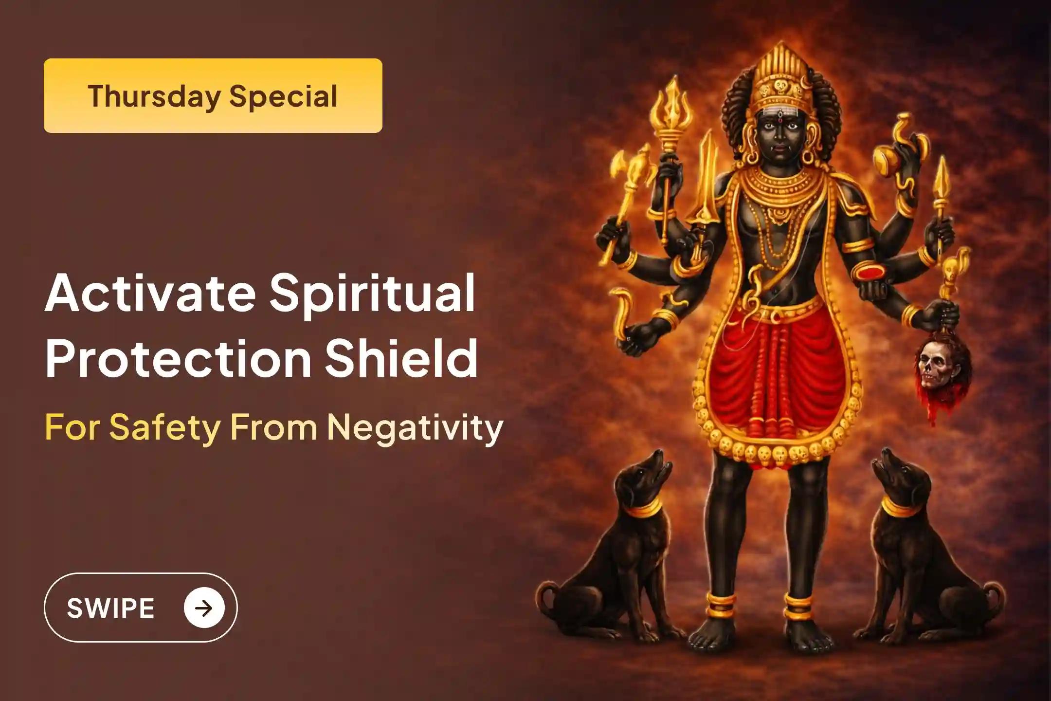 ✨🛡️ Do you repeatedly feel obstacles, fear, or negativity without any reason? Obtain a divine protection shield and the flow of positive energy in life through this special Bhairav Puja.