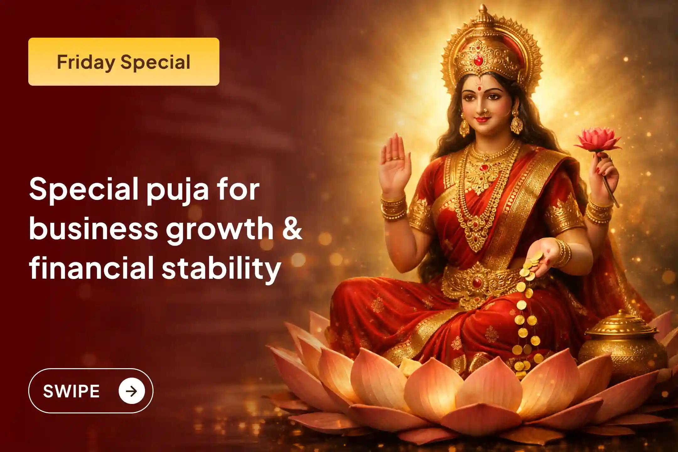 ✨Are you facing repeated obstacles in your business or searching for financial stability? By participating in this Business Growth & Sankalp Puja, receive divine blessings for growth, stability, and prosperity in your business.✨