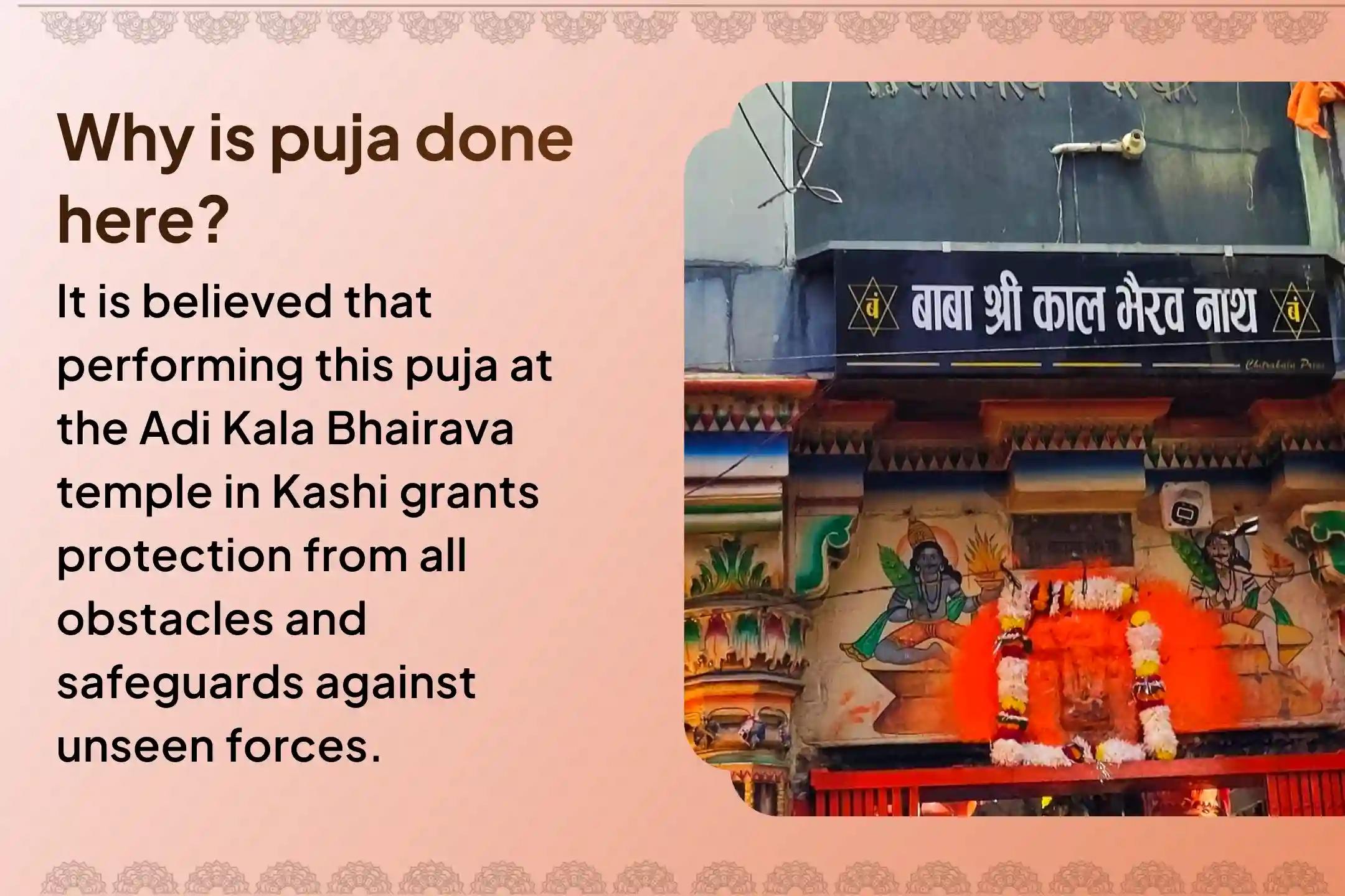 Participate in the Kalashtami Midnight Kaal Bhairav Puja and Abhishekam for protection from challenges and misfortunes in life.